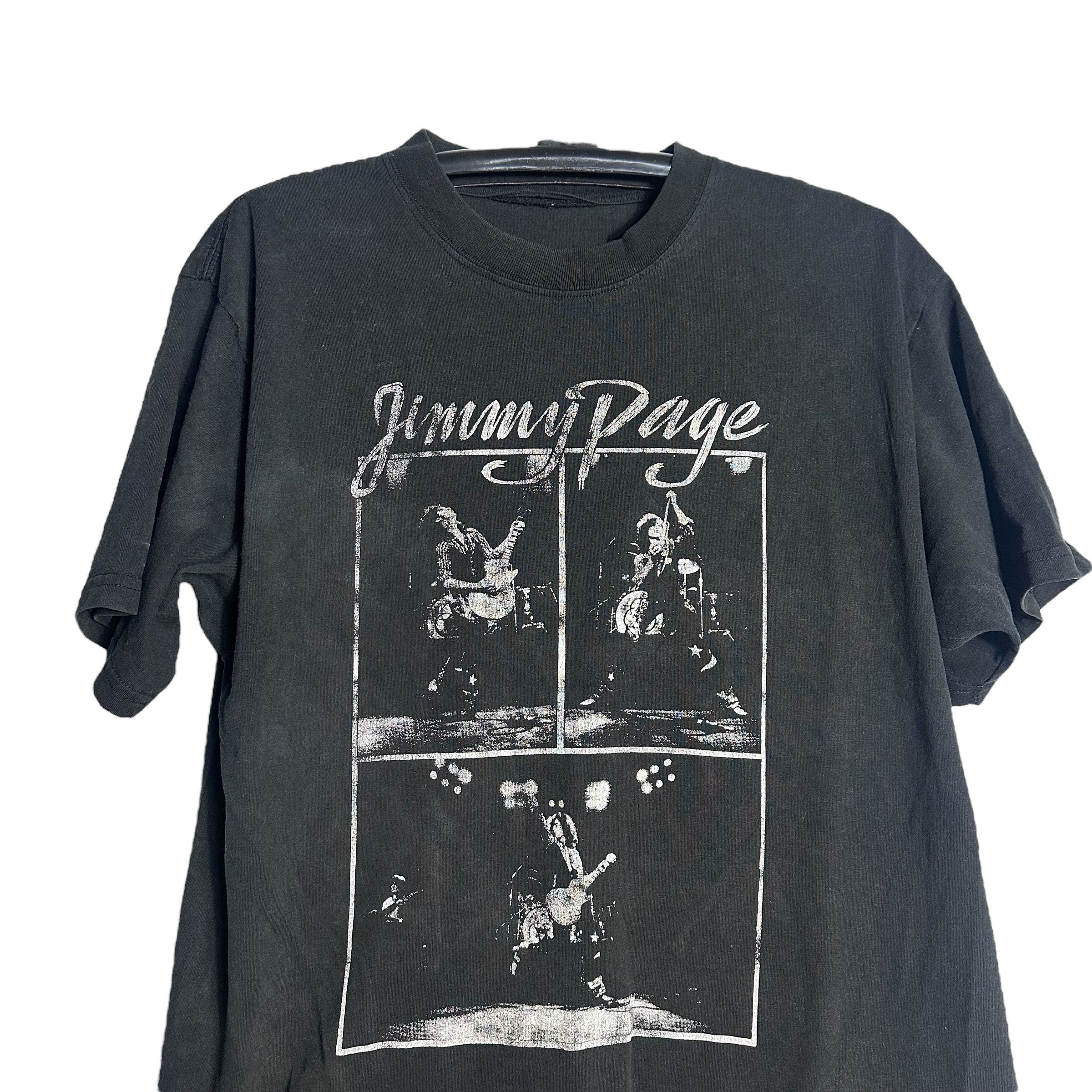 Band Tees 🔥RARE🔥Vintage Jimmy Page Led Zepelin Rock Band T-shirt Size US L / EU 52-54 / 3 - 2 Thumbnail