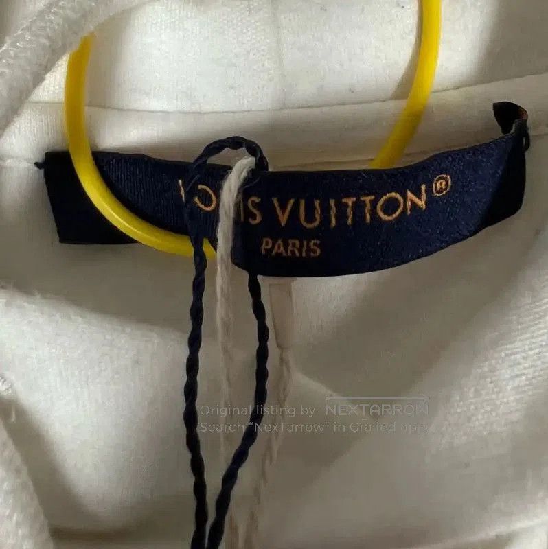 Louis Vuitton Louis Vuitton White Cotton Men's Hoodie . Size US M / EU 48-50 / 2 - 3 Thumbnail
