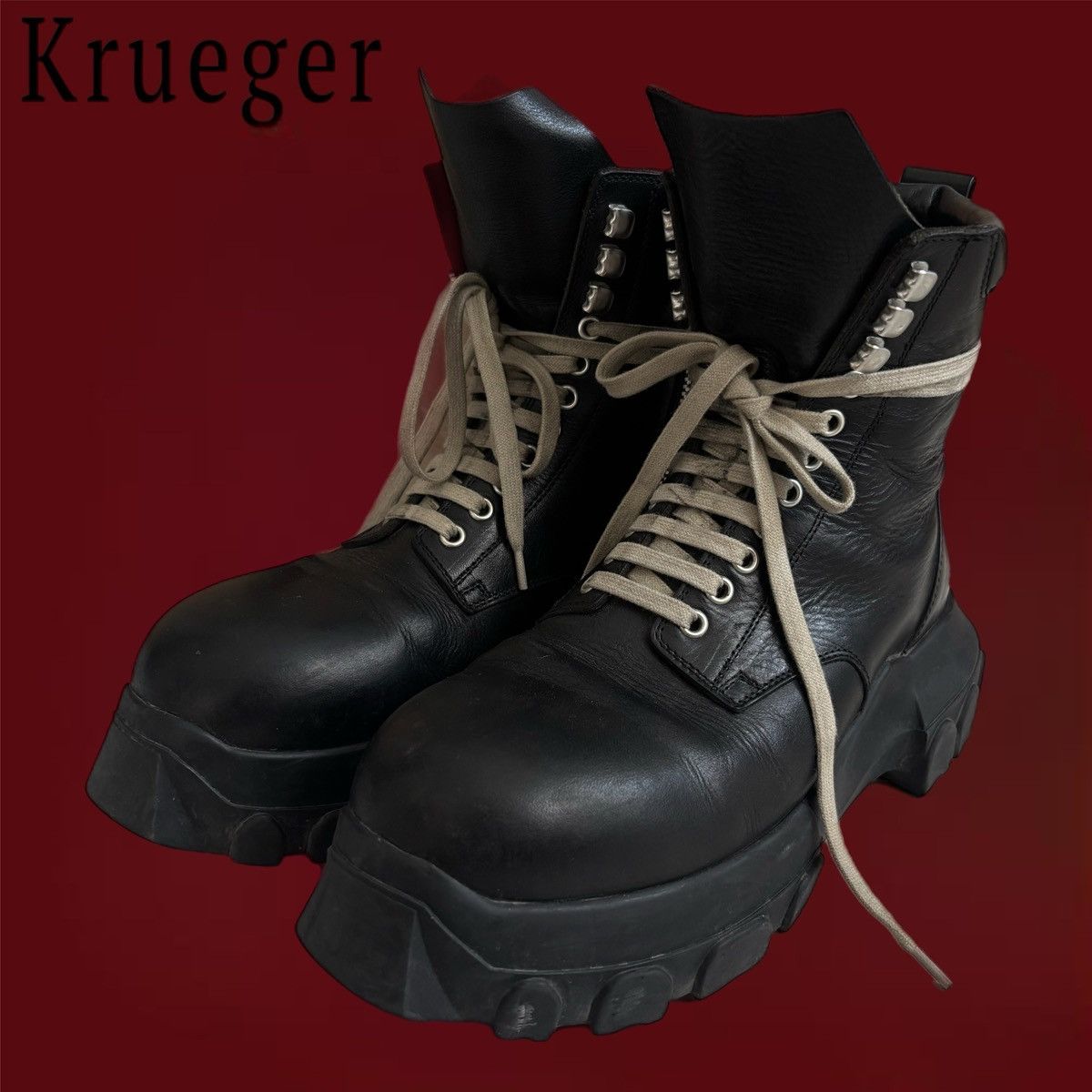 Rick Owens Rick Owens Army Bozo Tractor Boots Size US 8 / EU 41 - 1 Thumbnail