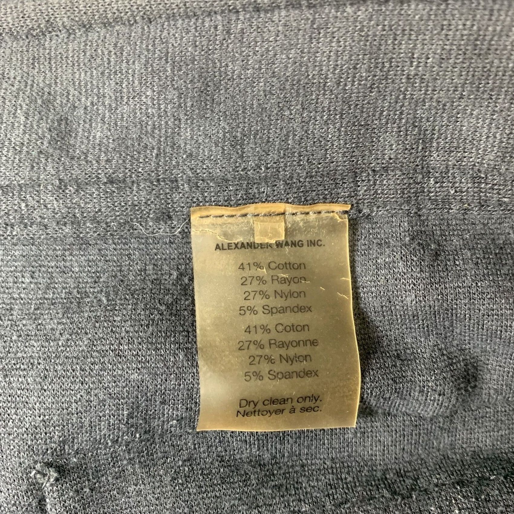 Alexander Wang ALEXANDER WANG SWEAT SHORTS Gray Womens 33" Waist Cotton Rayon Nylon Spandex Activewear Casual Travel Regular Fit Size 24" / US 00 / IT 34 - 3 Thumbnail