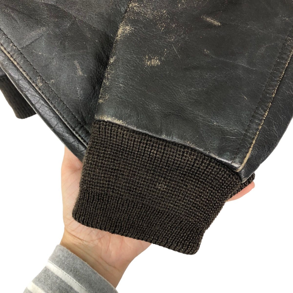 Japanese Brand 🔥80’s RARE GENUINE BOMBER LEATHER JACKET INSPIRE SCHOTT USA Size US L / EU 52-54 / 3 - 11 Thumbnail