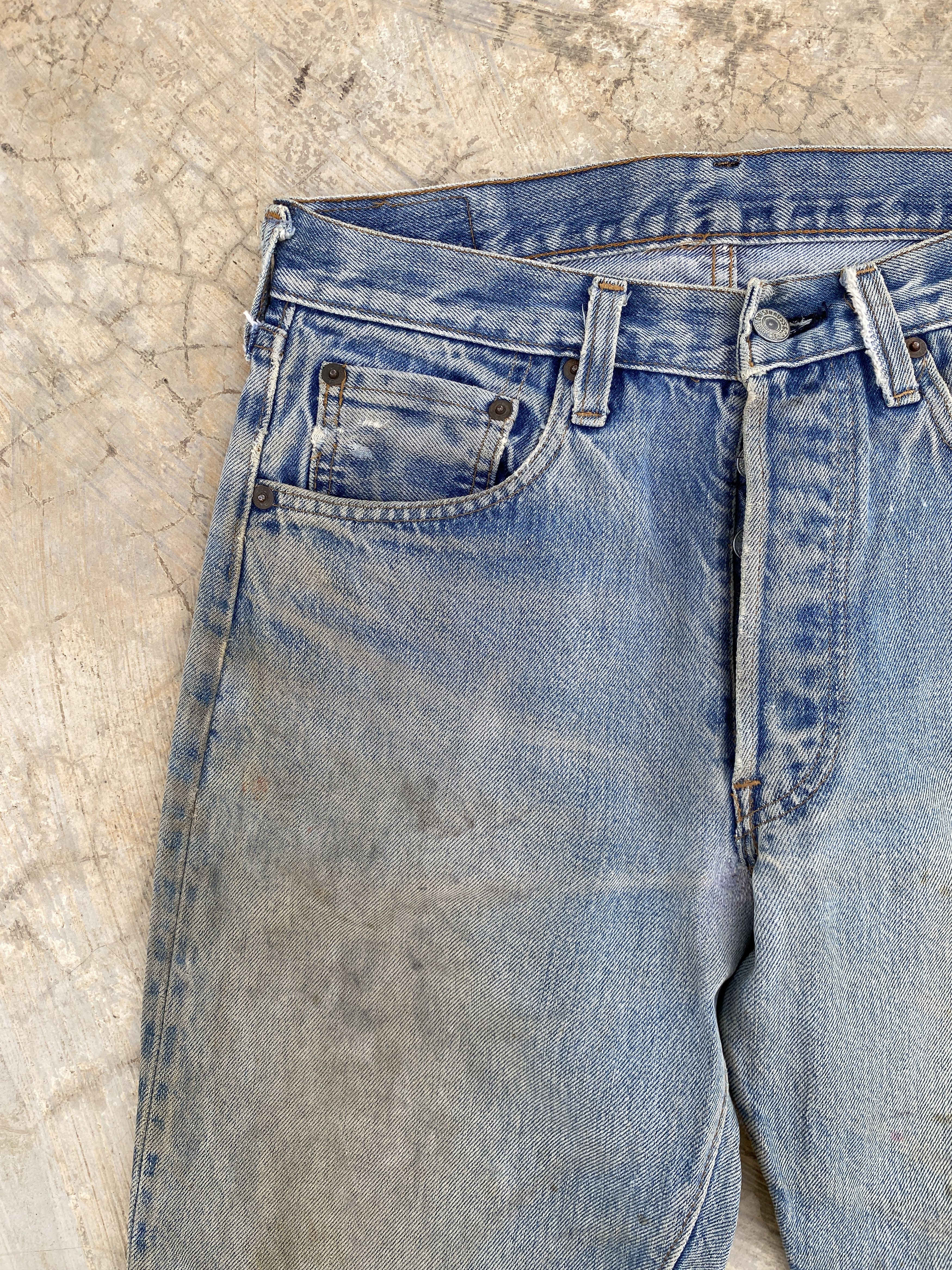 Levi's × Vintage Vintage 80s Levis 501 Redline #524 Selvedge Jeans Size US 29 - 2 Thumbnail