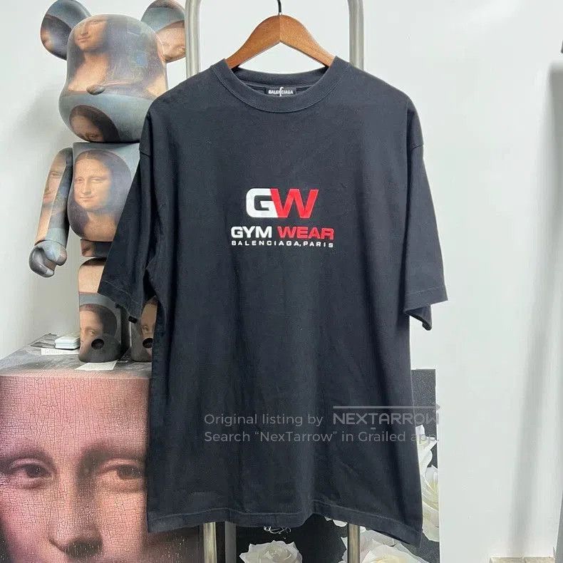 Balenciaga Balenciaga Printed Logo Short Sleeve Tee. Size US S / EU 44-46 / 1 - 1 Thumbnail