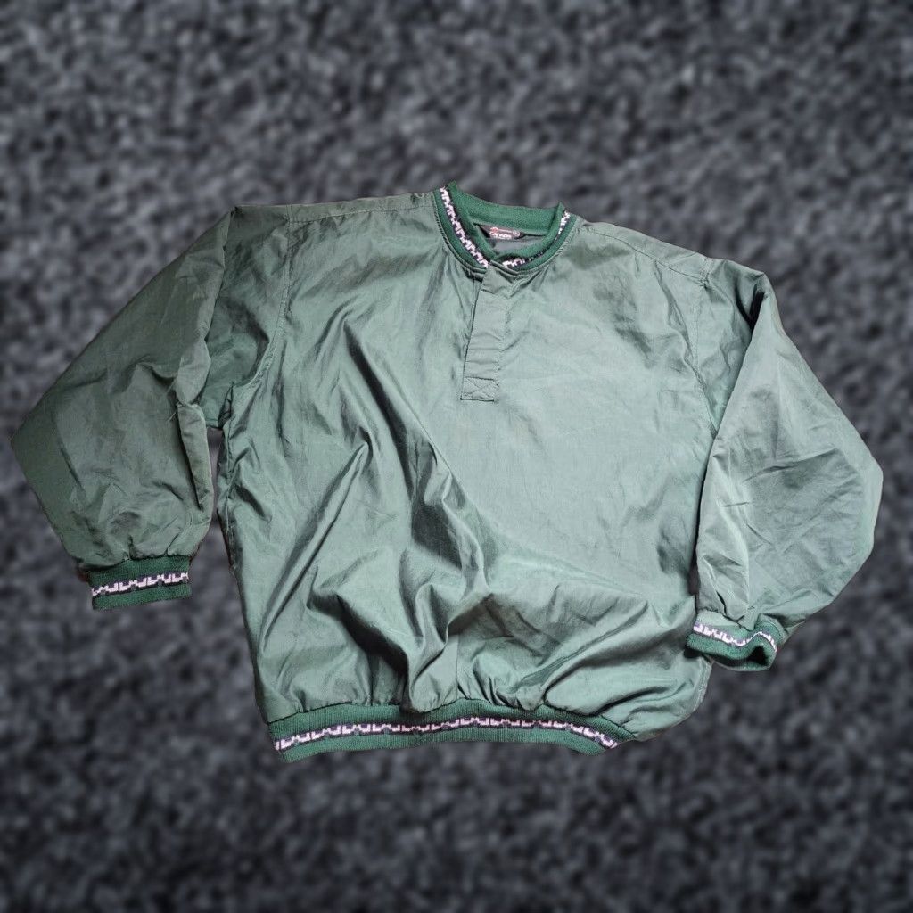 Vintage VINTAGE Canada sportswear Windbreaker Jacket Mens XL Green Nylon Softshell Zip Mid-Length Distressed Size US XL / EU 56 / 4 - 1 Thumbnail