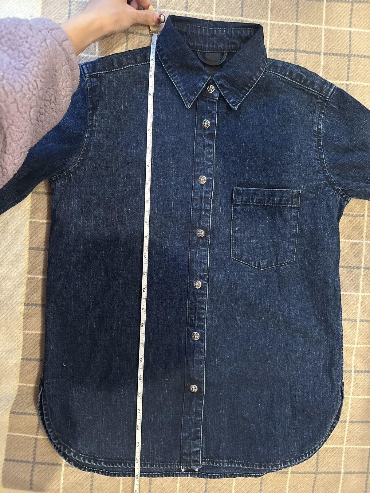 Chrome Hearts Authentic Chrome Hearts Denim Shirt Size S Size S / US 4 / IT 40 - 14 Thumbnail