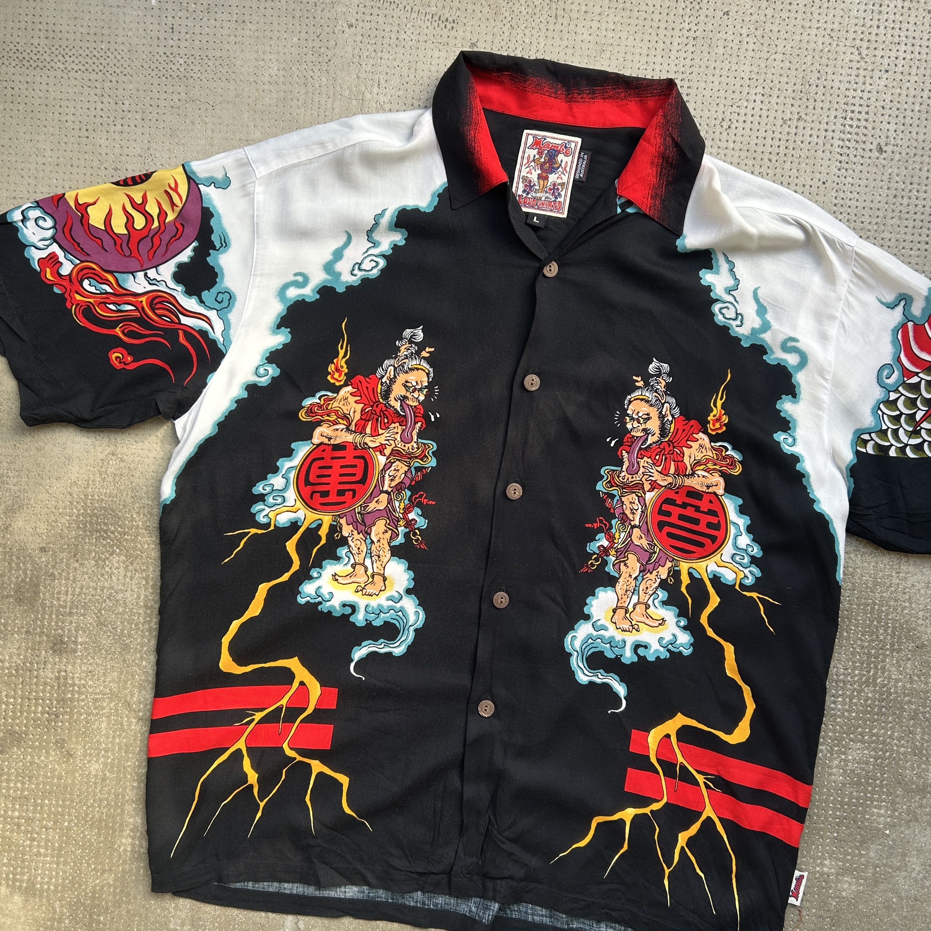 Mambo Vintage rare Mambo Samurai Rockin Jelly Bean Mononoke Size US L / EU 52-54 / 3 - 3 Thumbnail