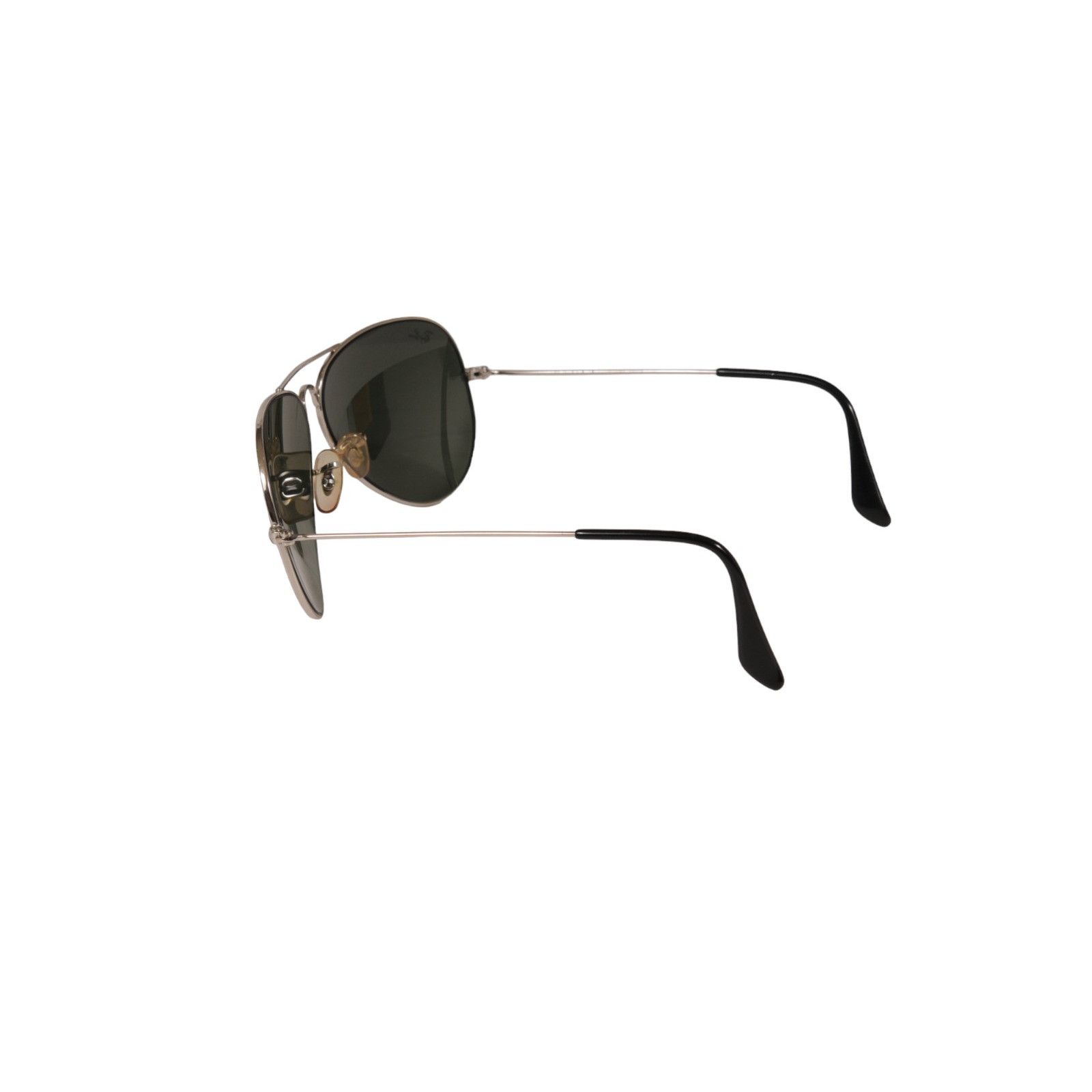 RayBan Aviator Sunglasses Large Metal Gray Black Shades Size ONE SIZE - 5 Thumbnail