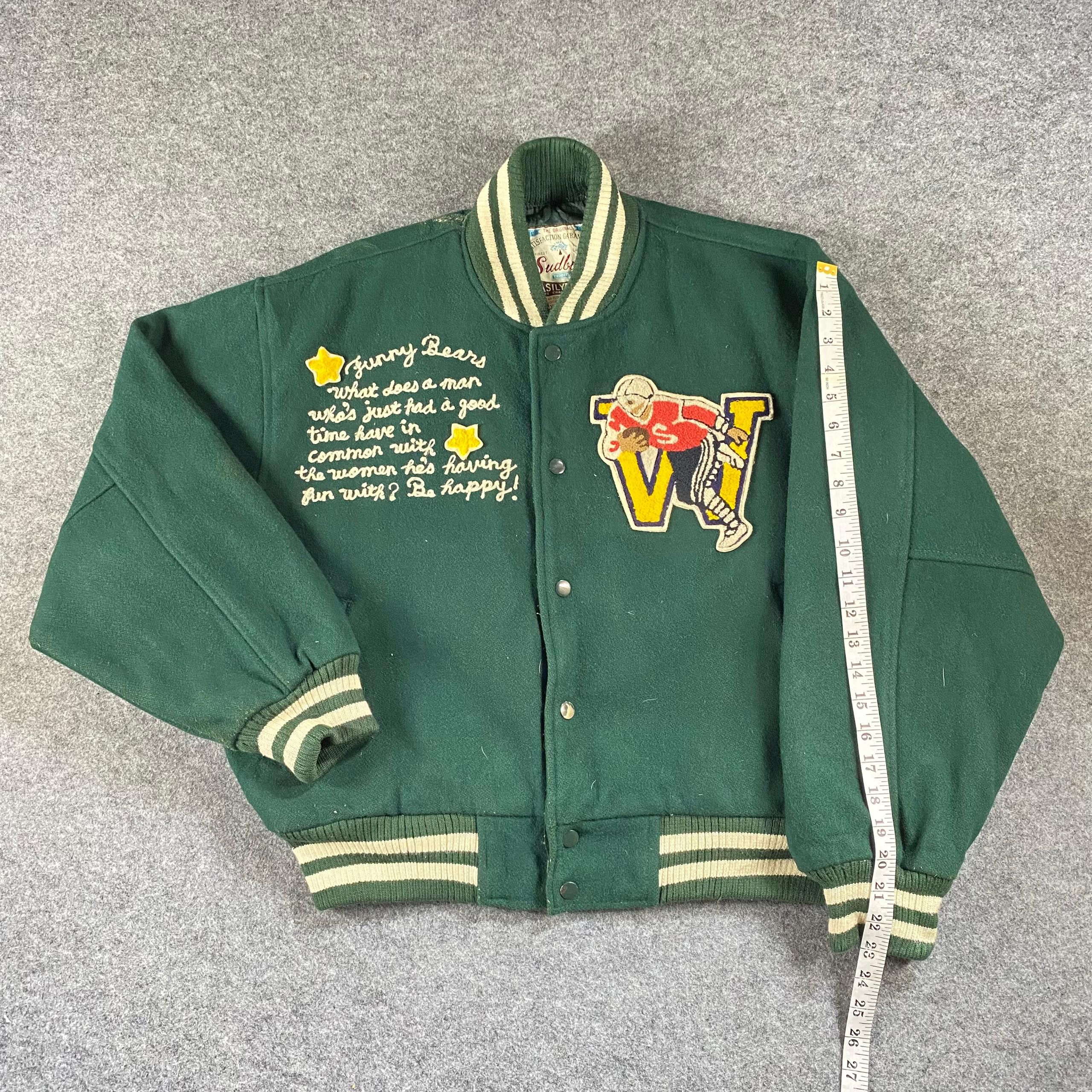 If Six Was Nine Vintage Funny Bears Yokohama City Varsity Jacket Size US L / EU 52-54 / 3 - 7 Thumbnail
