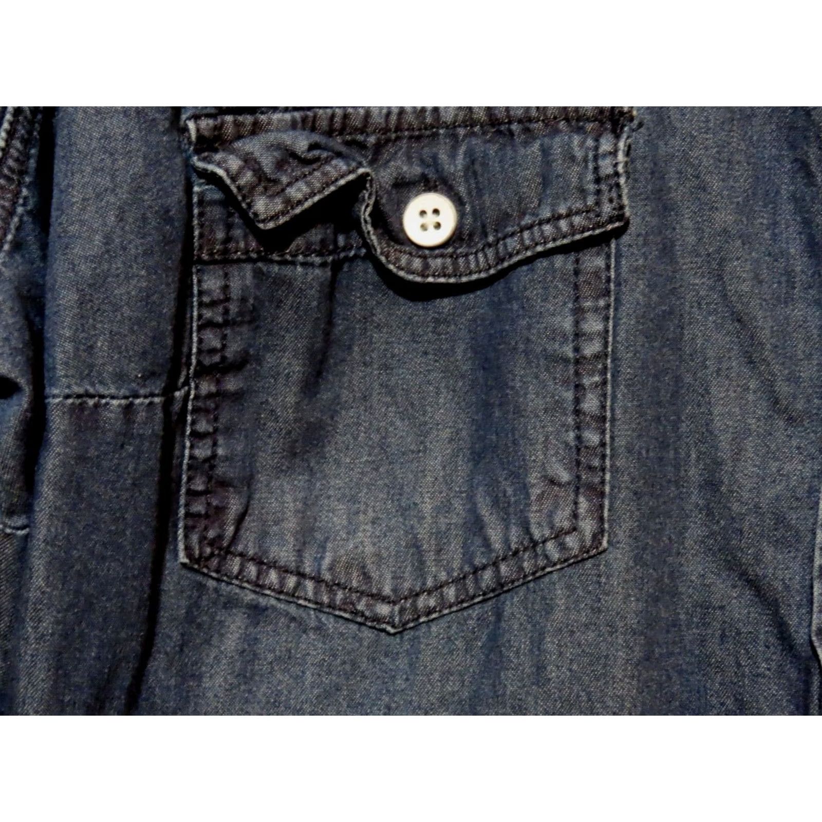 Torrid VINTAGE Torrid Denim Shirt Womens Plus Size 0 Blue Button Up Long Sleeve Size XS / US 0-2 / IT 36-38 - 5 Thumbnail