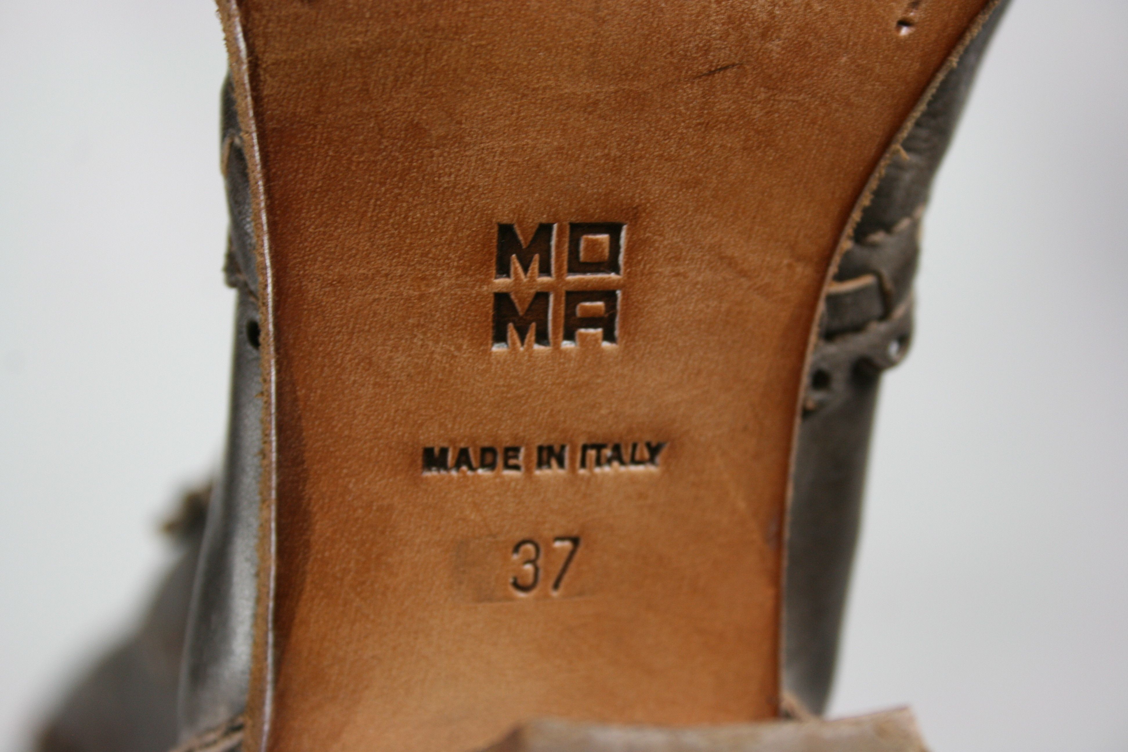MoMA 00S Avant Garde Perforated Knee High Boots Vintage Size US 7 / IT 37 - 13 Thumbnail
