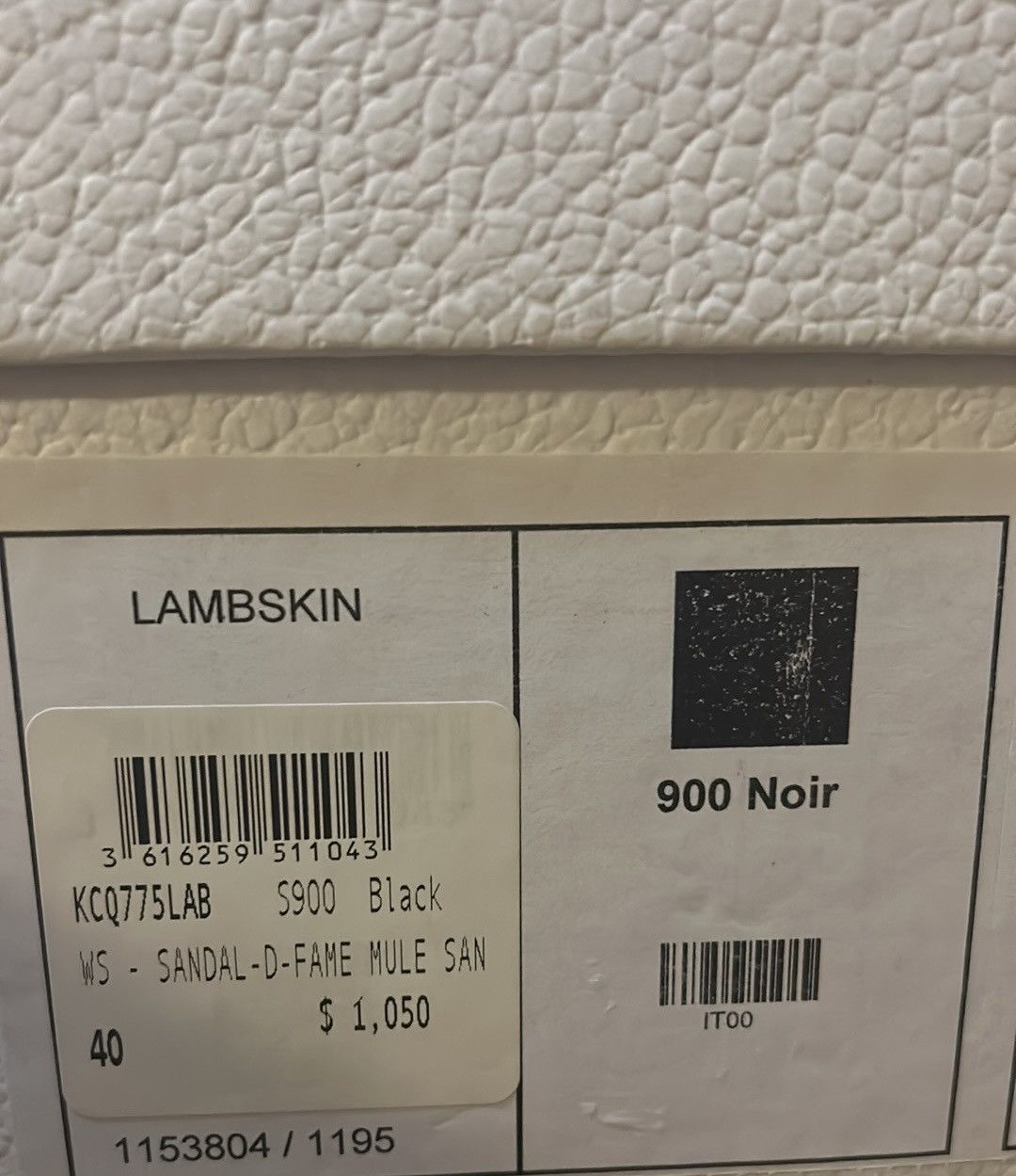 Dior Christian Dior D-Fame Heeled Sandal Black Pleated Lambskin Size US 10 / IT 40 - 10 Thumbnail