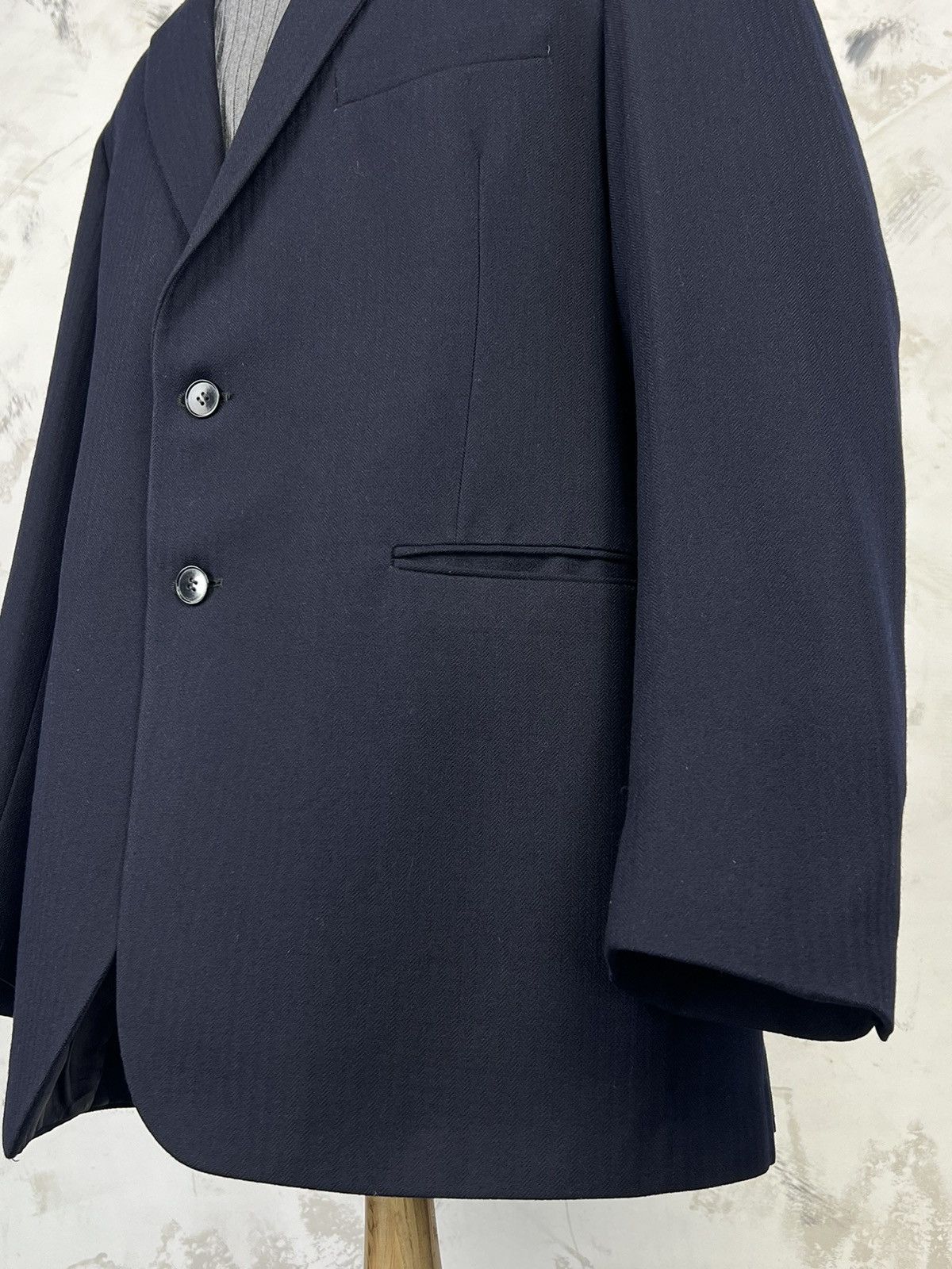 Burton Burton Tailored Navy Two Piece Suit Jacket Trousers L - XL Size 50R - 4 Thumbnail