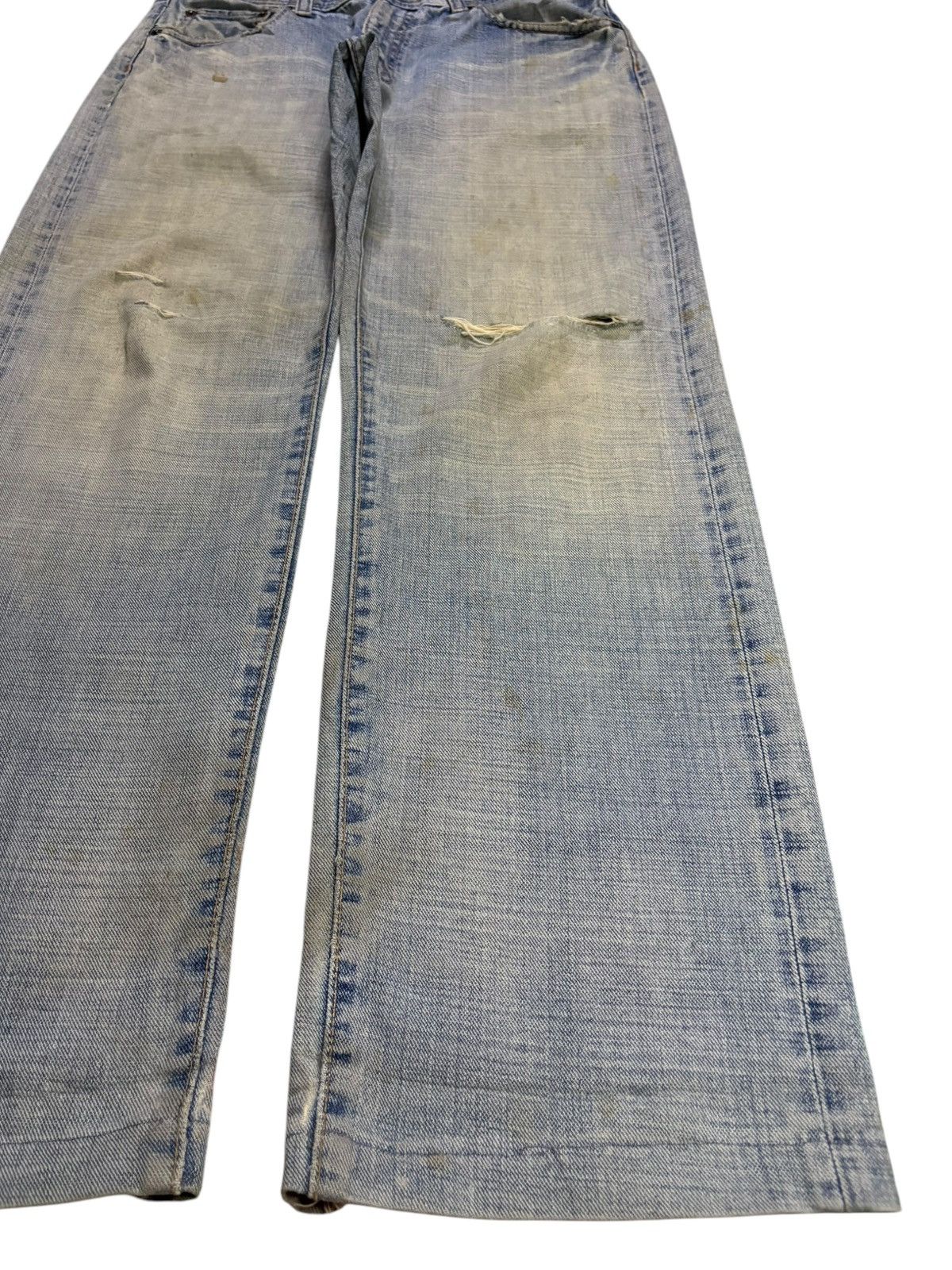 Japanese Brand Vintage Japanese Brand Mud Wash Distressed Loose Baggy Jeans Size US 30 / EU 46 - 7 Thumbnail