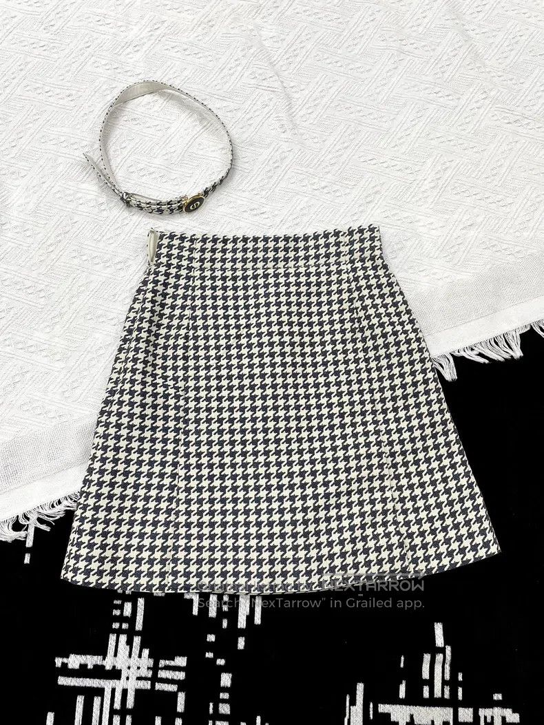 Dior Dior Black and white check skirt Size 42" / US 20 - 3 Thumbnail