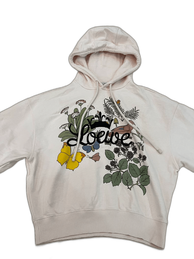 LOEWE Embroidered Hoodie with Graffiti Design