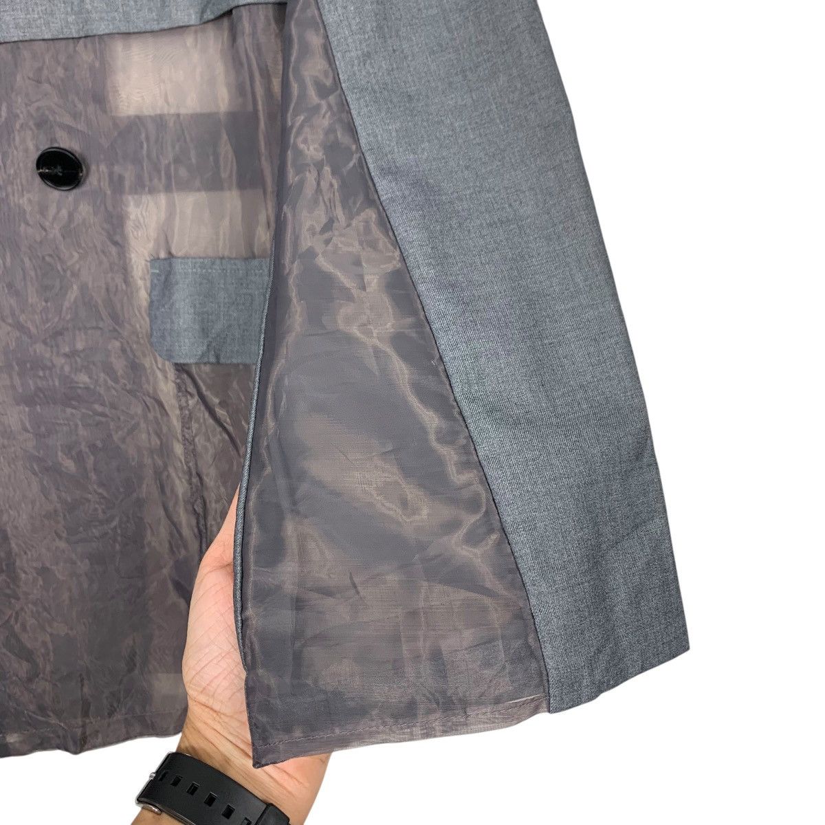HARE HARE Double Breast Belted Coat Hybrid Design #2256-C100 Size ONE SIZE - 13 Thumbnail