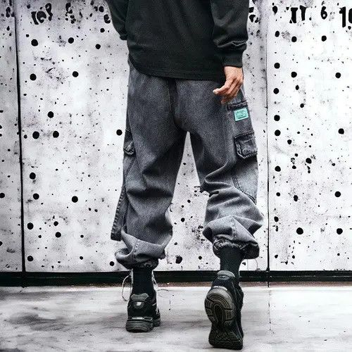 Jean Fukuoka x Kouno Gray Cargo Cropped Denim Jeans Size US 32 / EU 48 - 8 Thumbnail