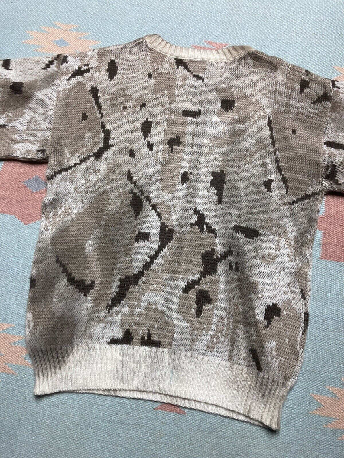 Vintage VTG 80s knit sweater Kennington abstract acrylic women’s XL Size XL / US 12-14 / IT 48-50 - 5 Thumbnail