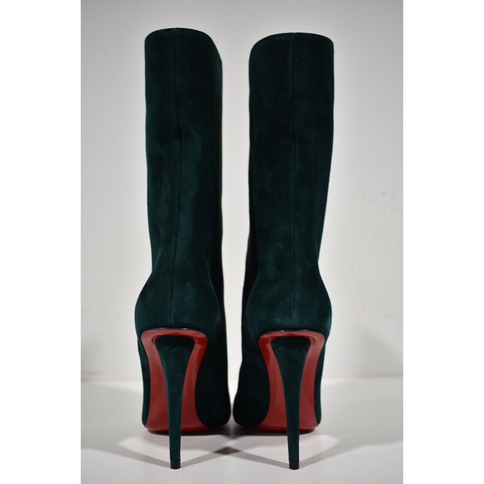 Christian Louboutin Christian Louboutin Astrilarge Booty 100 Vosges Green Suede Size US 10 / IT 40 - 11 Thumbnail