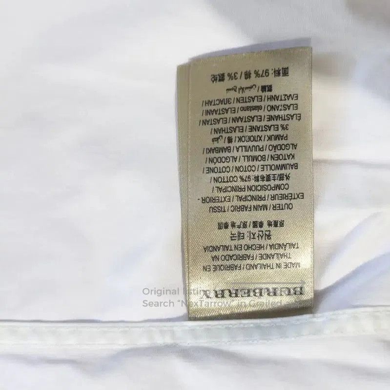 Burberry Burberry White Cotton Long Sleeve Shirt. Size XS / US 0-2 / IT 36-38 - 5 Thumbnail