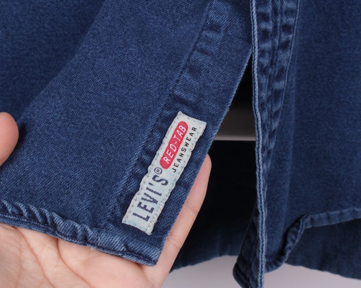 Levi's × Vintage LEVIS Red Tab Vintage 90's Blue Jeans Vest Jacket Size US XL / EU 56 / 4 - 12 Thumbnail