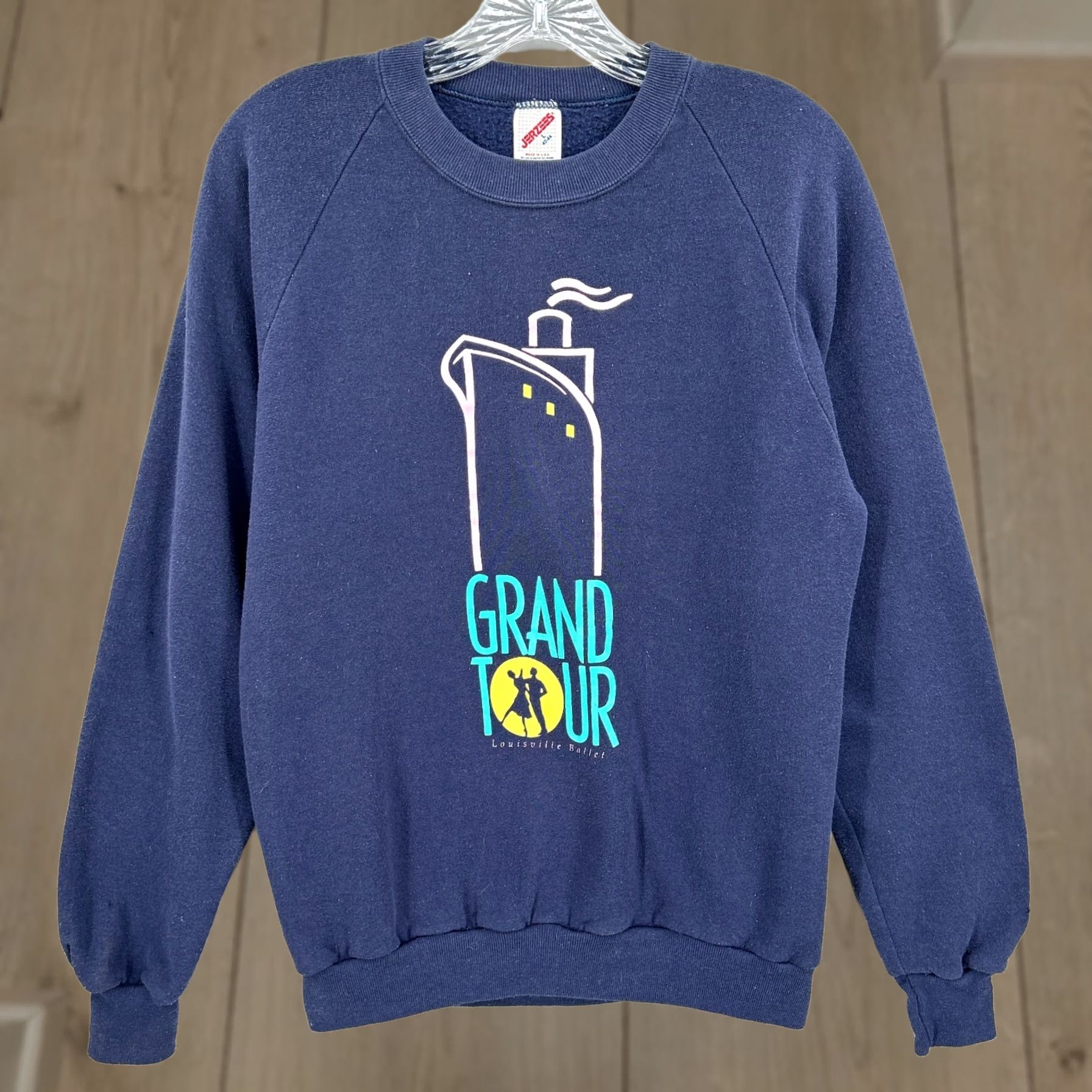 Jerzees VINTAGE Ballet Sweatshirt Crew Large USA The Grand Tour Louisville Dance Jerzees 90s Women Size L / US 10 / IT 46 - 1 Thumbnail