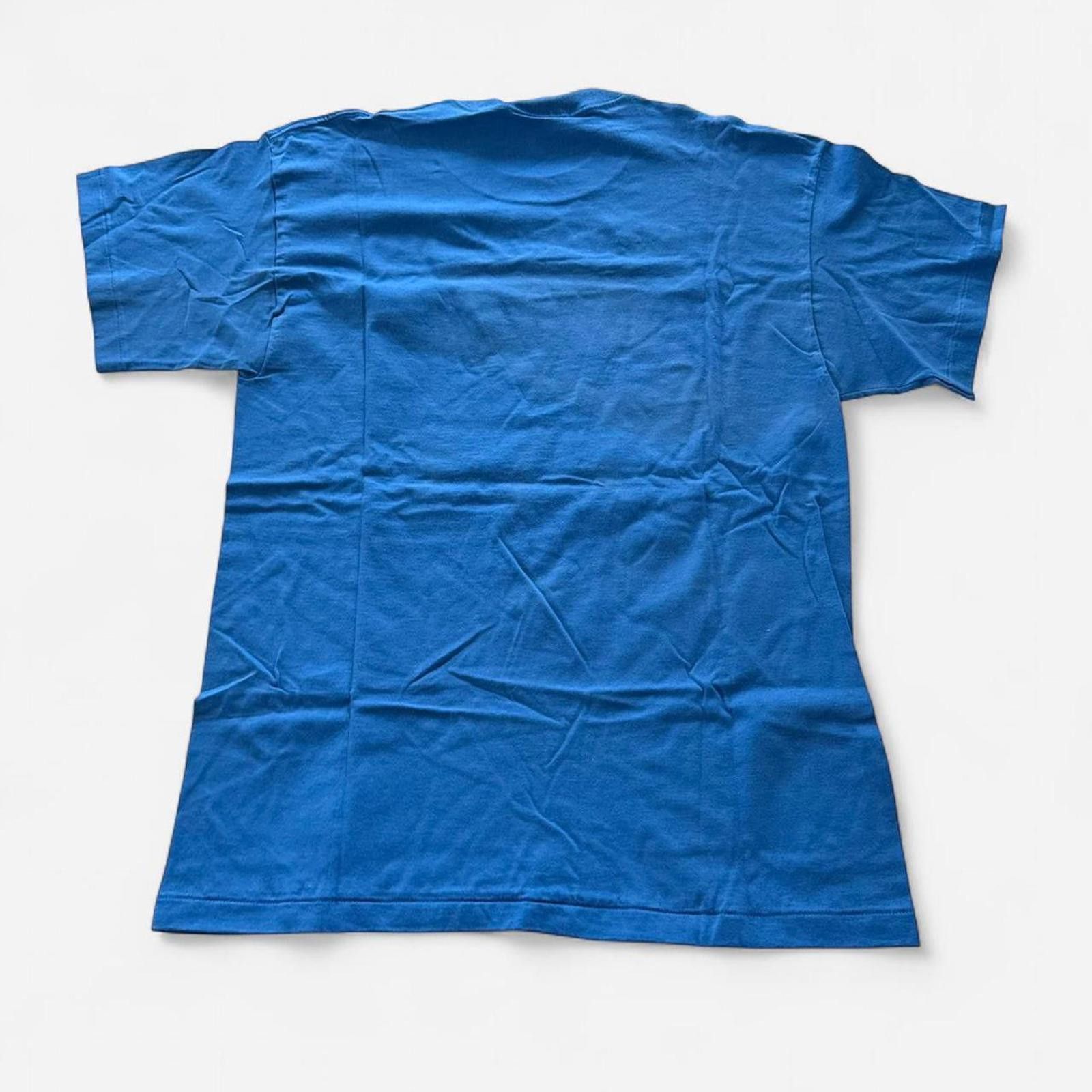 Nike Vintage Nike Air Swoosh blue T Shirt Tee 90s Single Stitch L Size US L / EU 52-54 / 3 - 4 Thumbnail