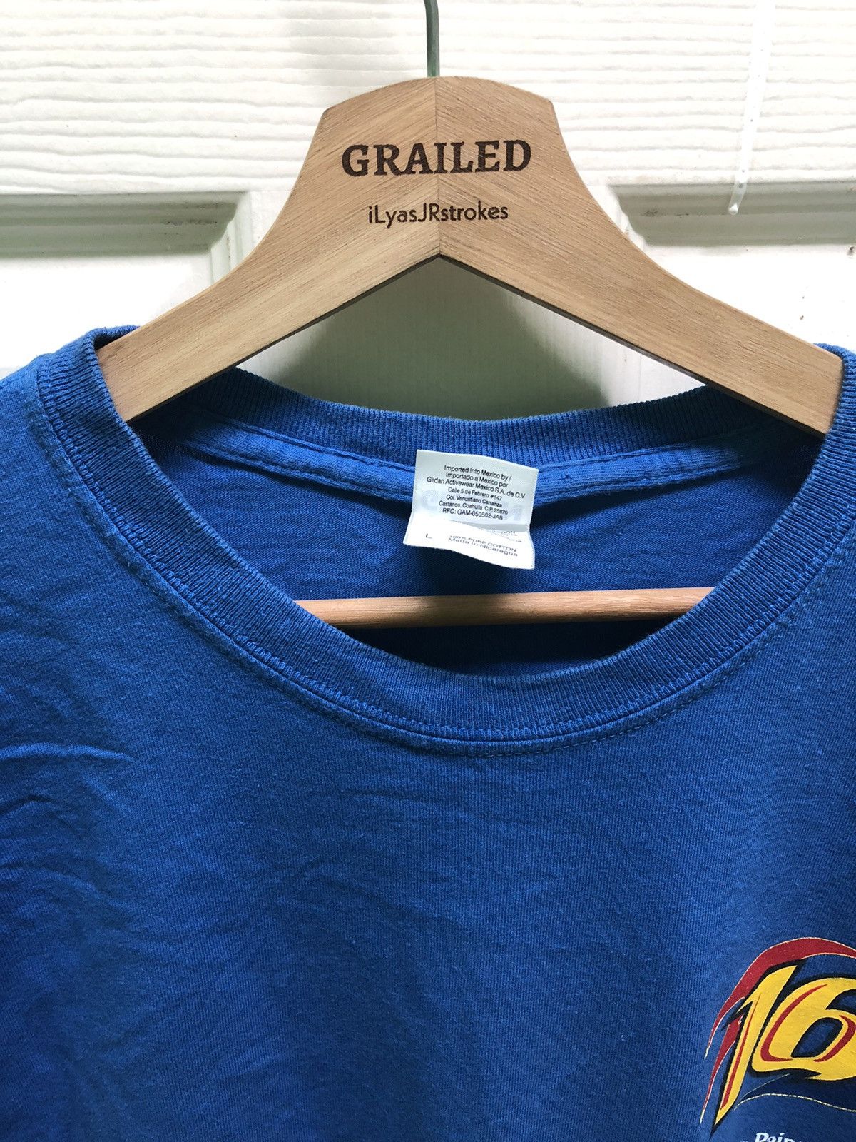 Sports Specialties × Vintage Grey Biffle 3M Performance Driven No.6 Graphic Blue Tee Size US L / EU 52-54 / 3 - 12 Thumbnail
