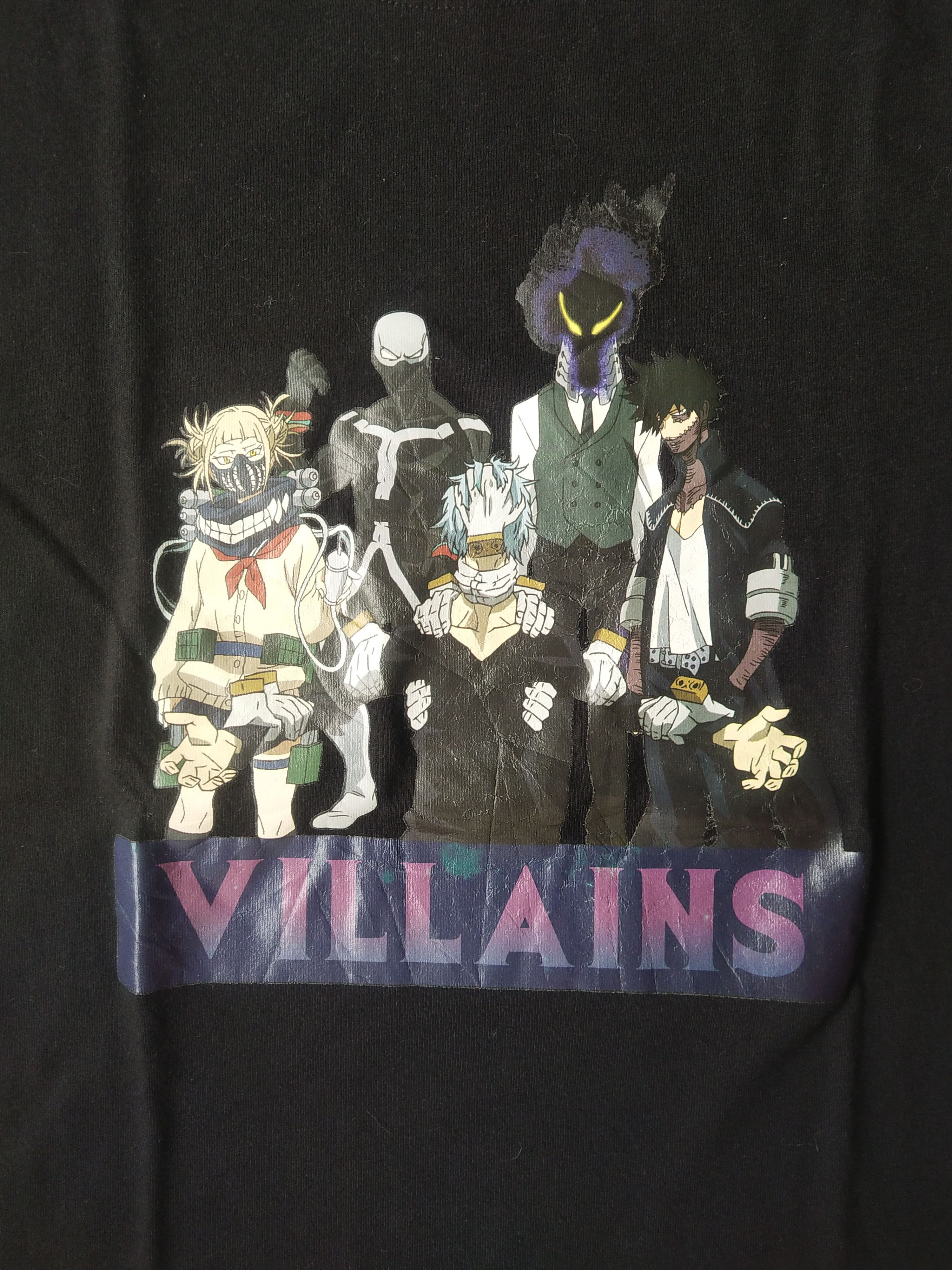 Anime My Hero Academia Villains Graphic Black Anime Tee Size US M / EU 48-50 / 2 - 2 Thumbnail