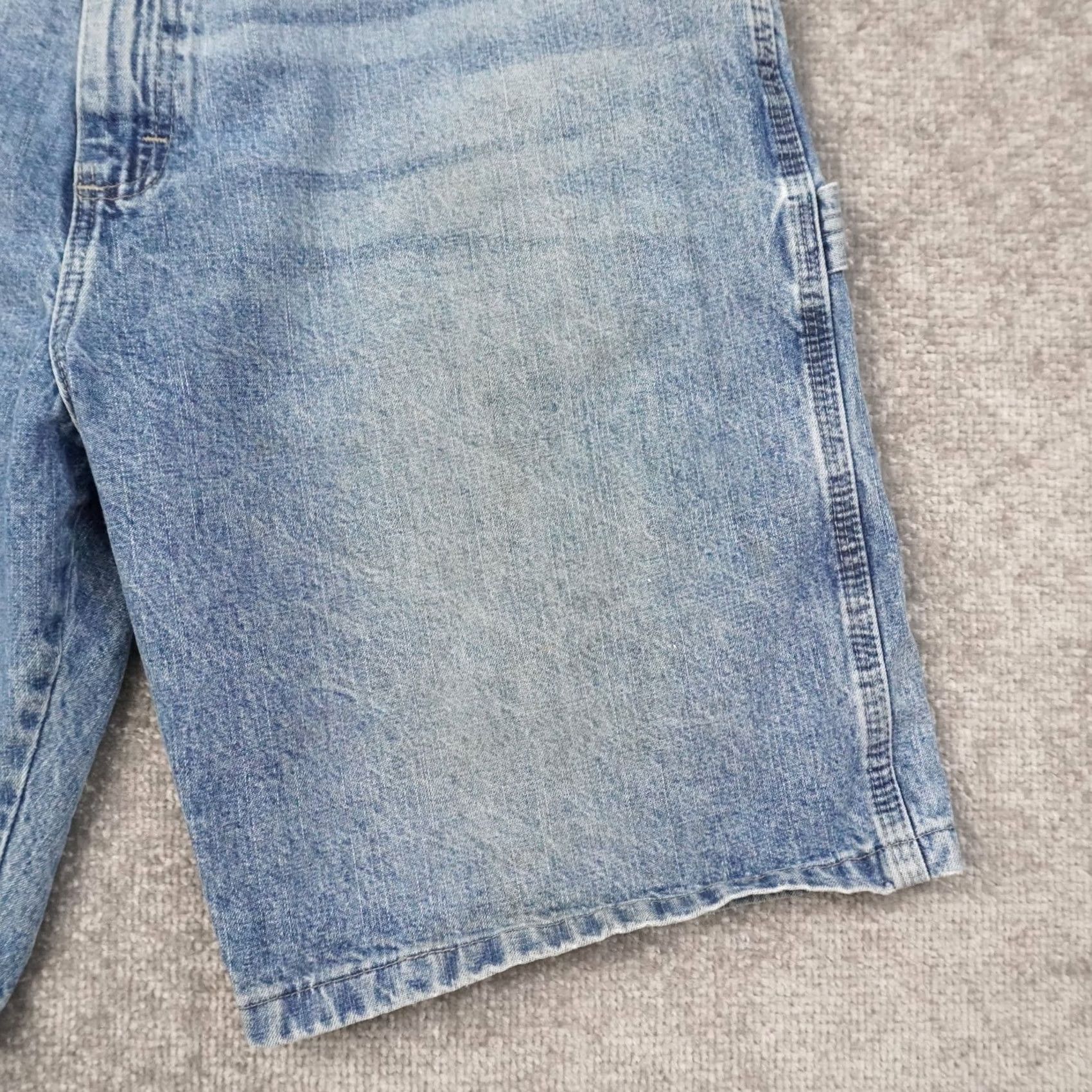 Wrangler Wrangler Cargo Mens 38x10 Blue Denim Medium Wash Shorts Size US 38 / EU 54 - 7 Thumbnail