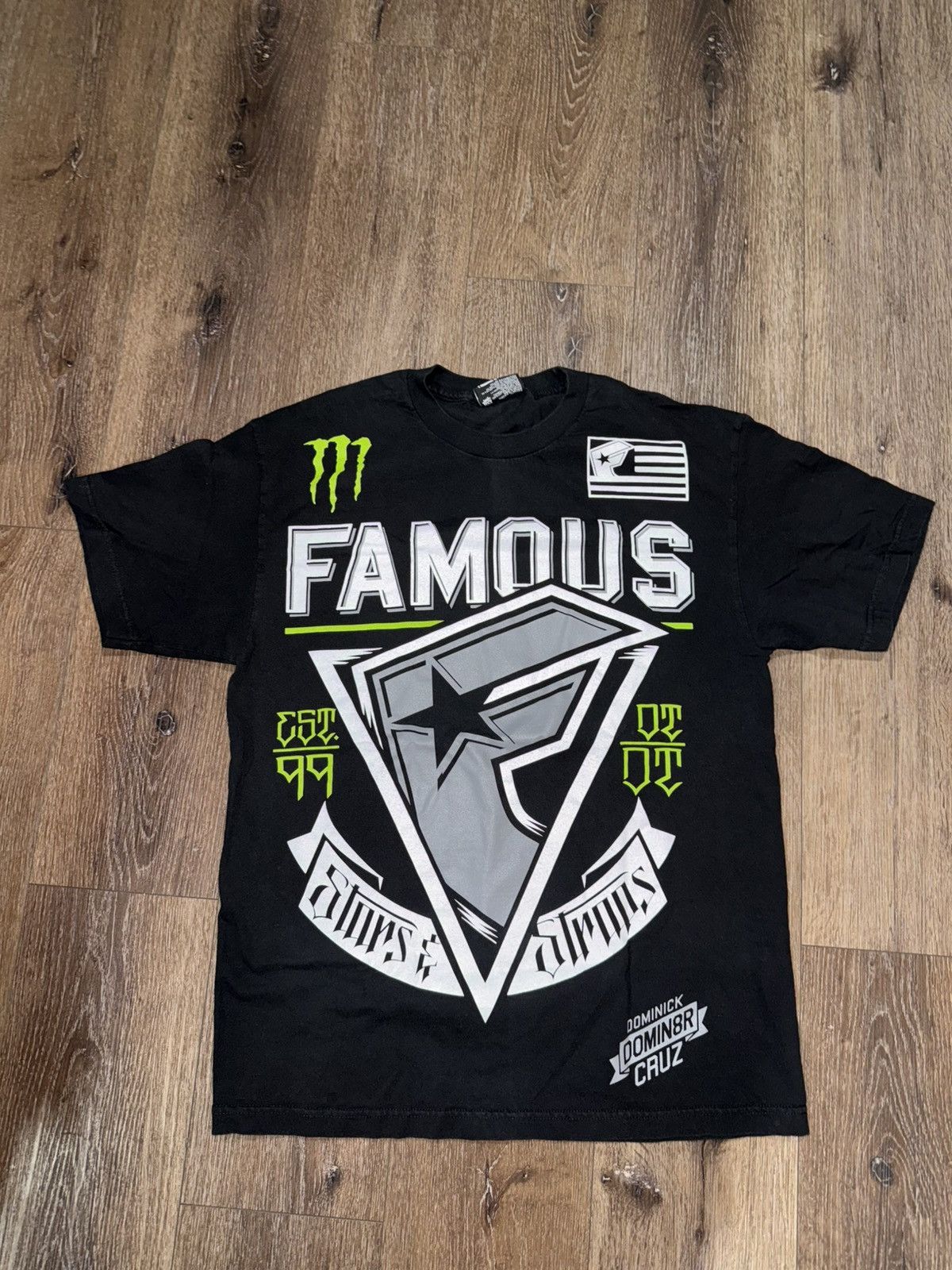 Famous Stars And Straps Monster Energy Famous Stars & Straps Dominick Cruz T-Shirt Size US L / EU 52-54 / 3 - 1 Thumbnail