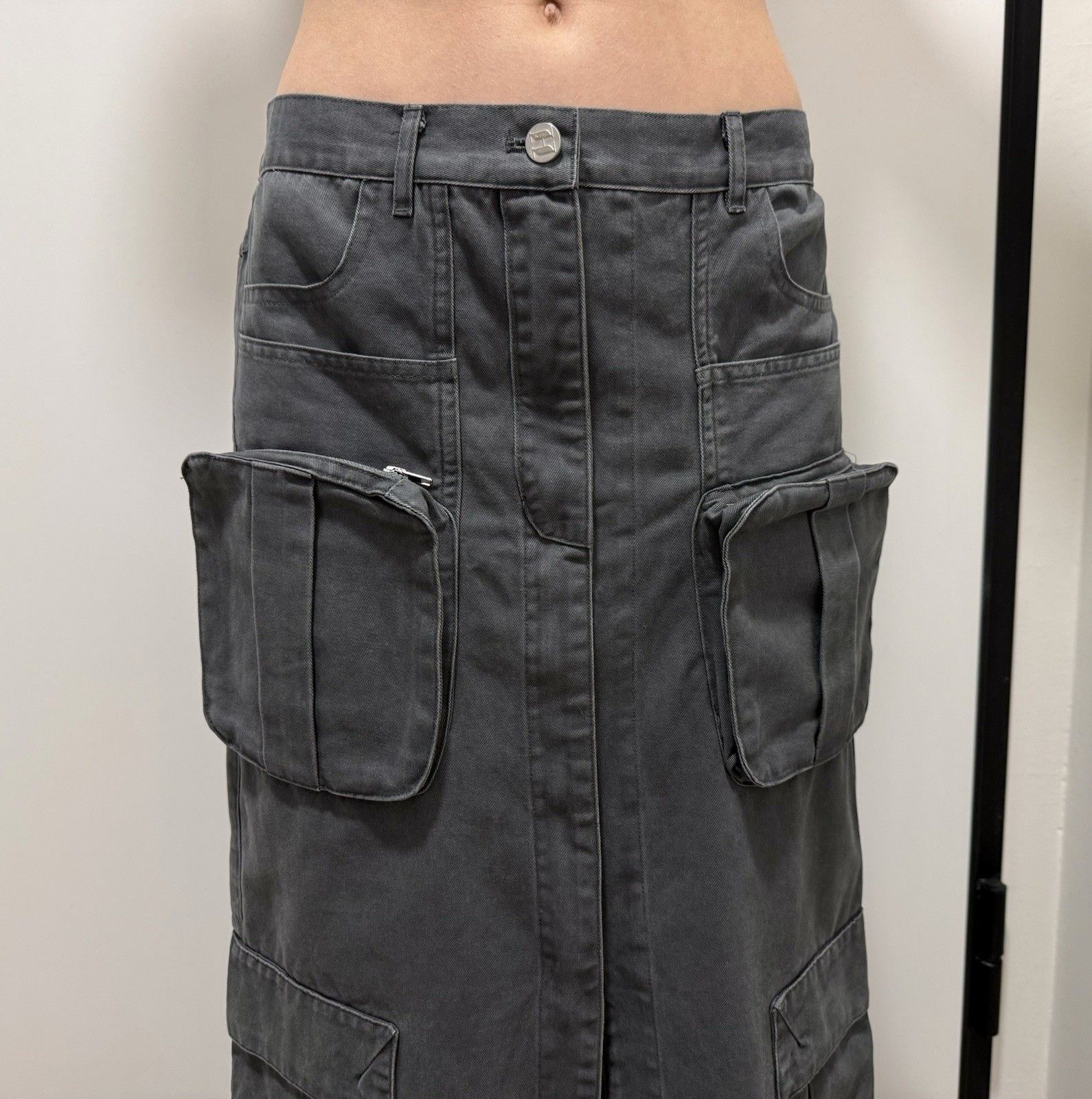 Vintage Jerry Hall vintage cargo y2k swag Long Skirt Pocket 2000`s Size 25" / US 0 / IT 36 - 2 Thumbnail