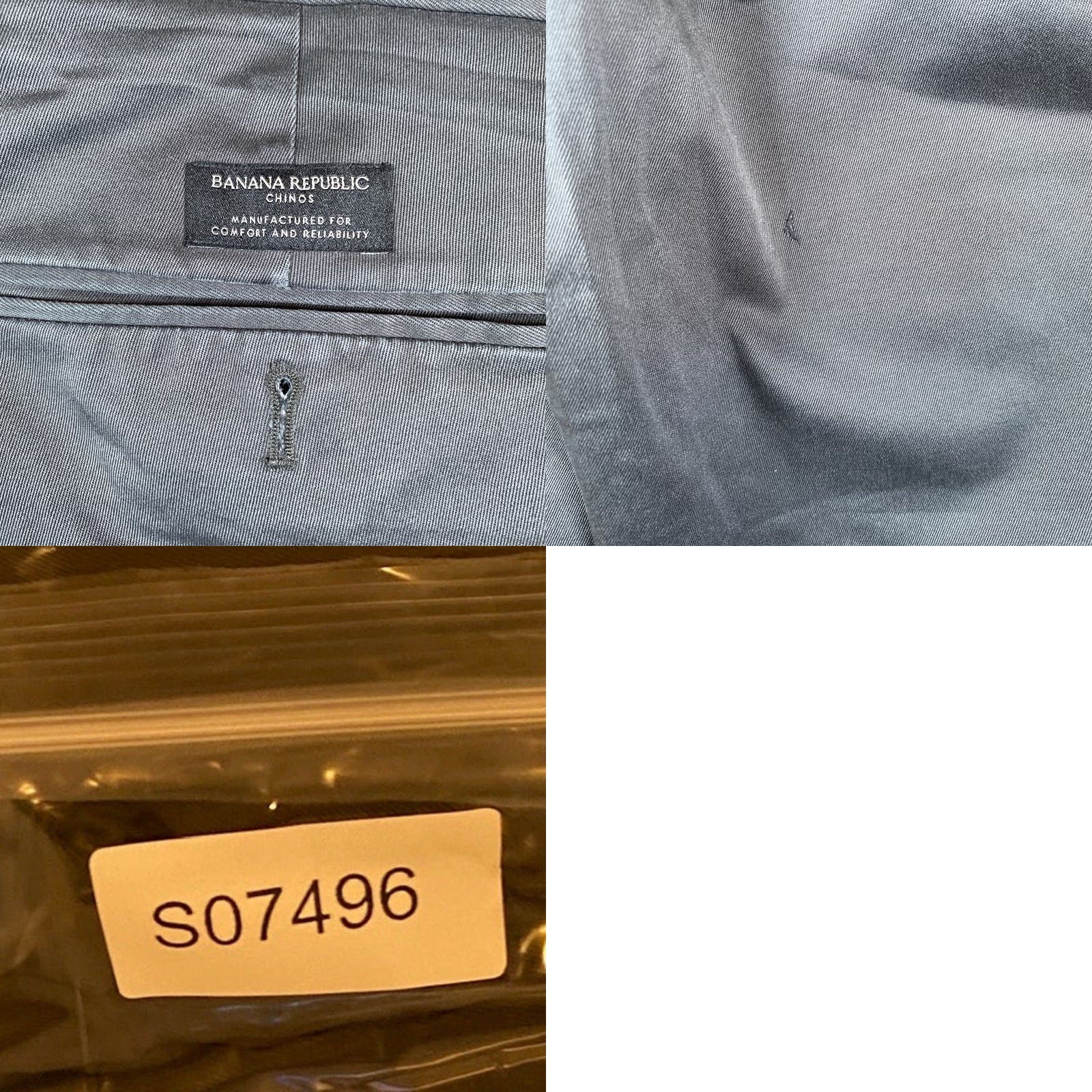 Banana Republic Banana Republic Mens Pants Gray Fulton Chino Cotton Stretch 36x32 37x31 Regular Straight Front Pocket Slash Pocket Size US 36 / EU 52 - 9 Thumbnail