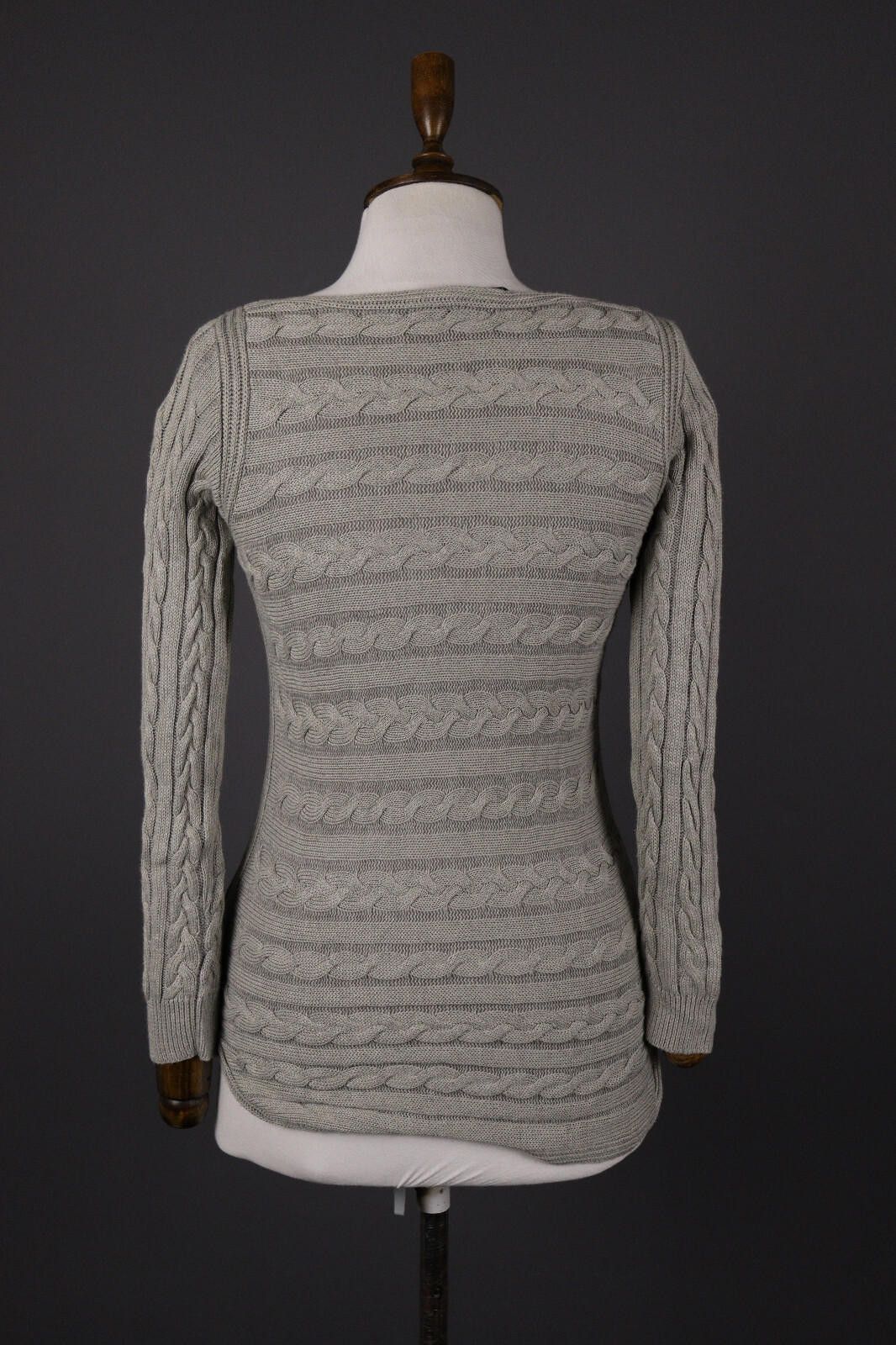 Lauren Ralph Lauren Lauren Ralph Lauren Gray Cable Knit Sweater Size XS Size XS / US 0-2 / IT 36-38 - 6 Thumbnail