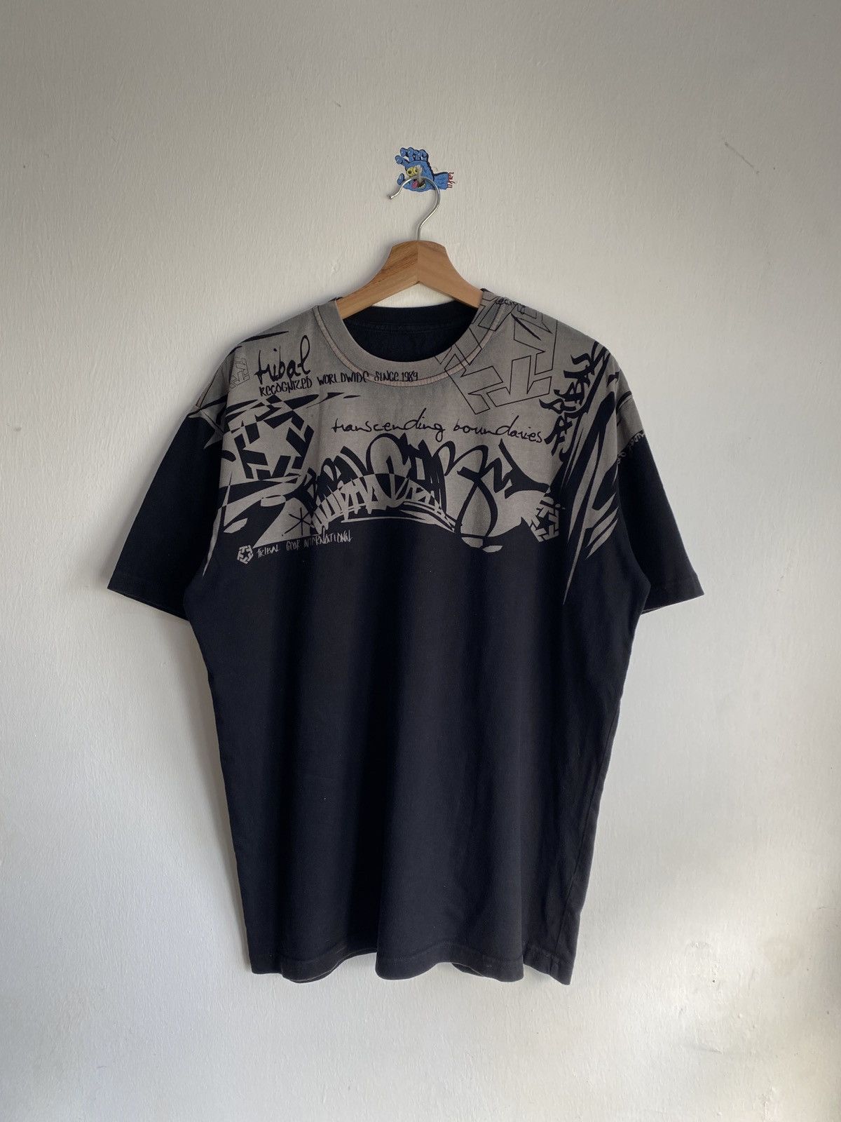 JIMBEAR PRINT T BLACK／jimwag JIMWAG JIMBEAR PRINT T