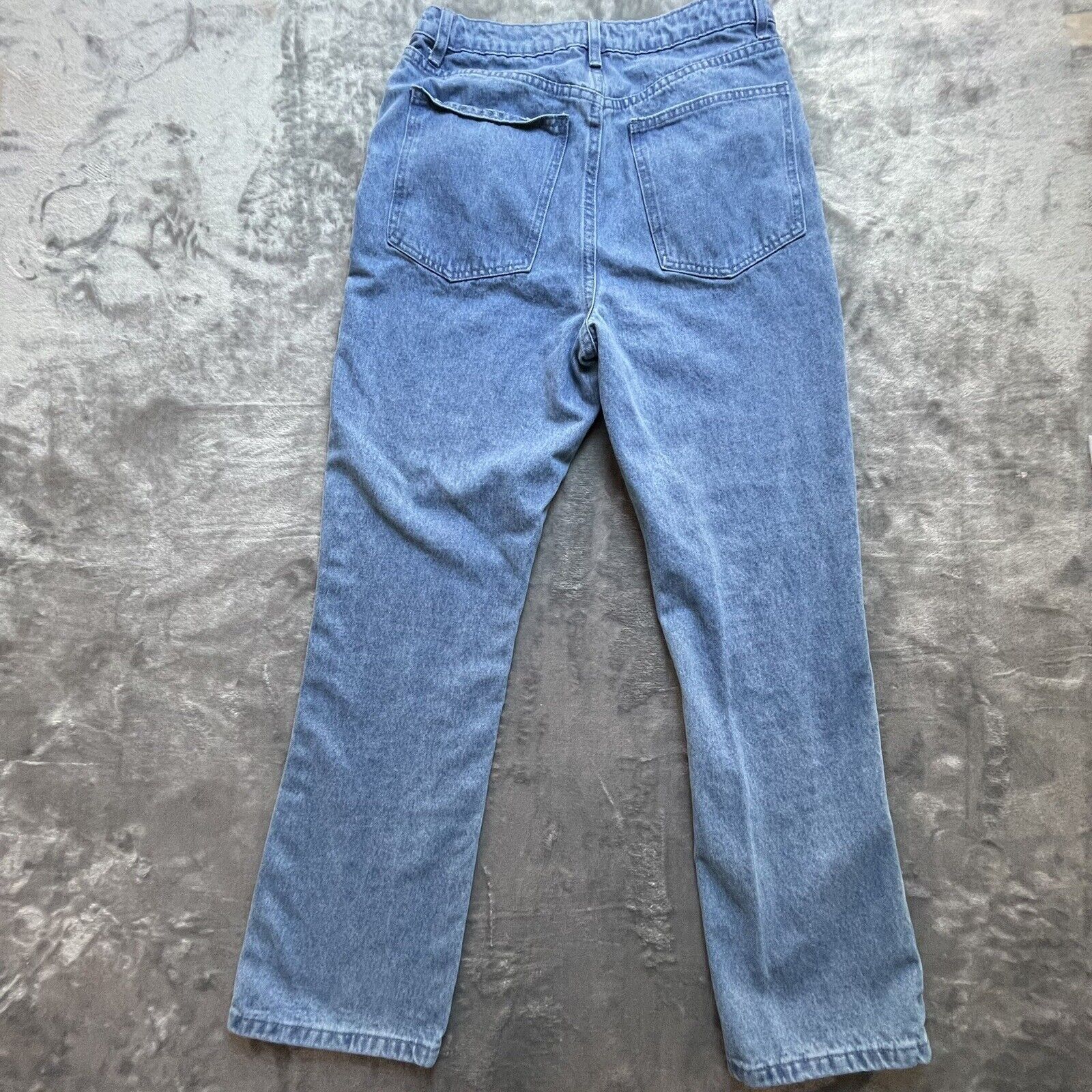 WeWoreWhat We Wore What Jeans Womens 29 Criss Cross Button Fly Straight Size 29" - 2 Thumbnail