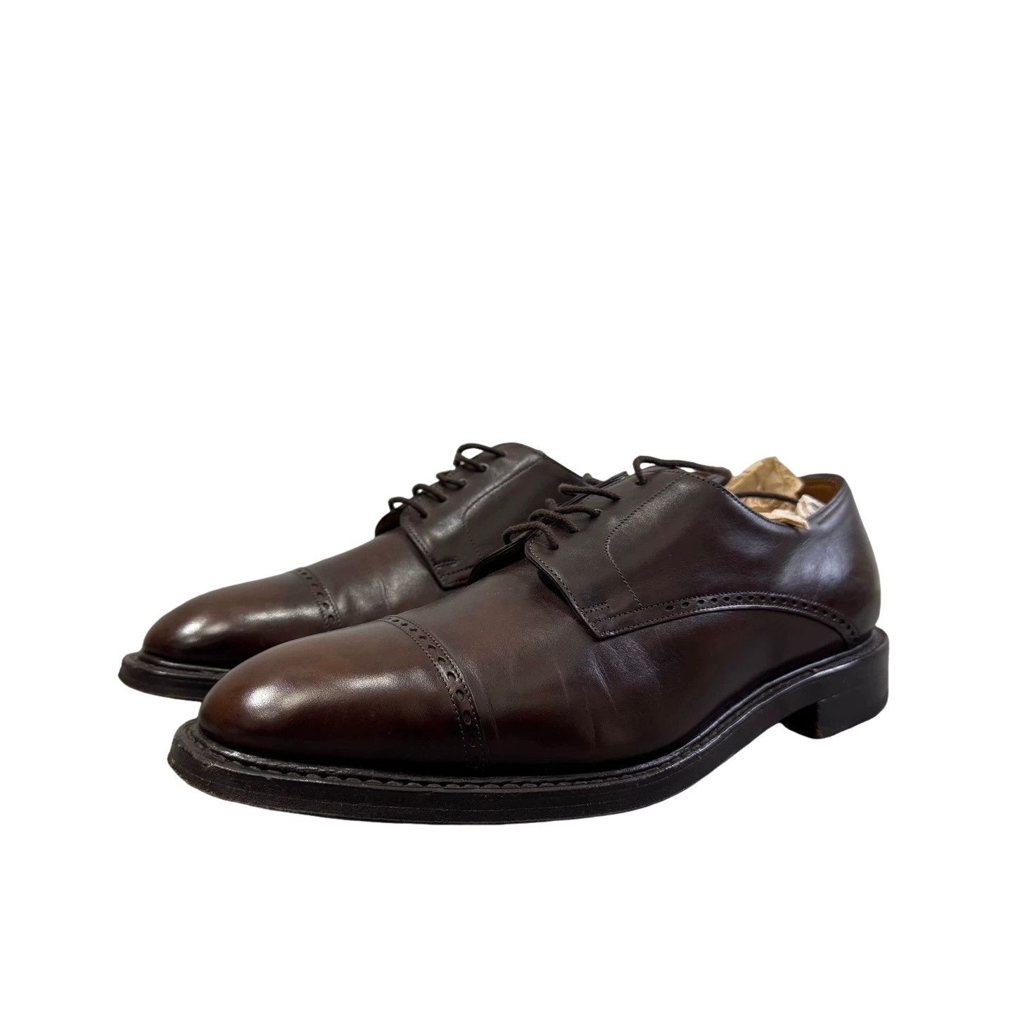 John Lobb John Lobb Beeston Brown Leather Derby Shoes Size 9 Size US 10 / EU 43 - 1 Thumbnail
