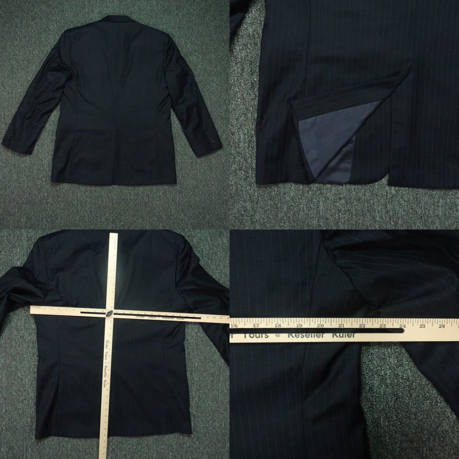 Brooks Brothers Brooks Brothers Blazer Mens 41R Blue Pinstripe Wool Jacket 2 Piece Notch Lapel Single-Breasted 41 Regular Blue Mens Women? Size 42R - 8 Thumbnail