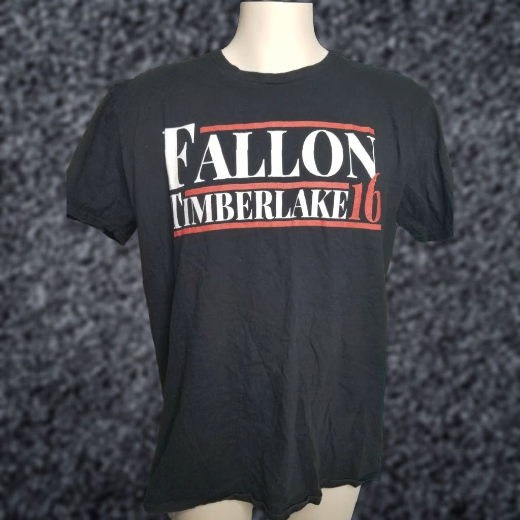 Anvil Mens XL Jimmy Fallon Justin Timberlake Presidential Campaign T Shirt 2016 Size US XL / EU 56 / 4 - 1 Thumbnail