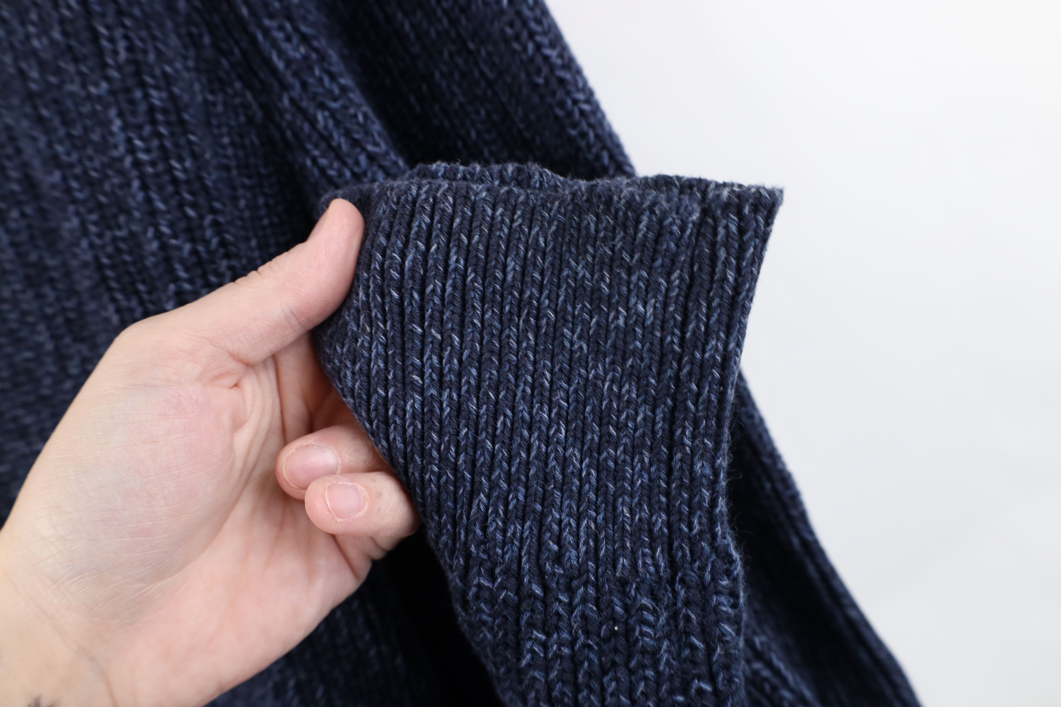 J.Crew J Crew Chunky Ribbed Knit Crewneck Sweater Heather Blue Size XL / US 12-14 / IT 48-50 - 8 Thumbnail