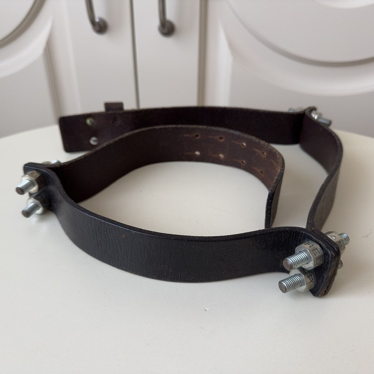 Dsquared2 Dsquared2 S/S 2002 Nuts & Bolts Leather Belt Size 32 - 2 Thumbnail