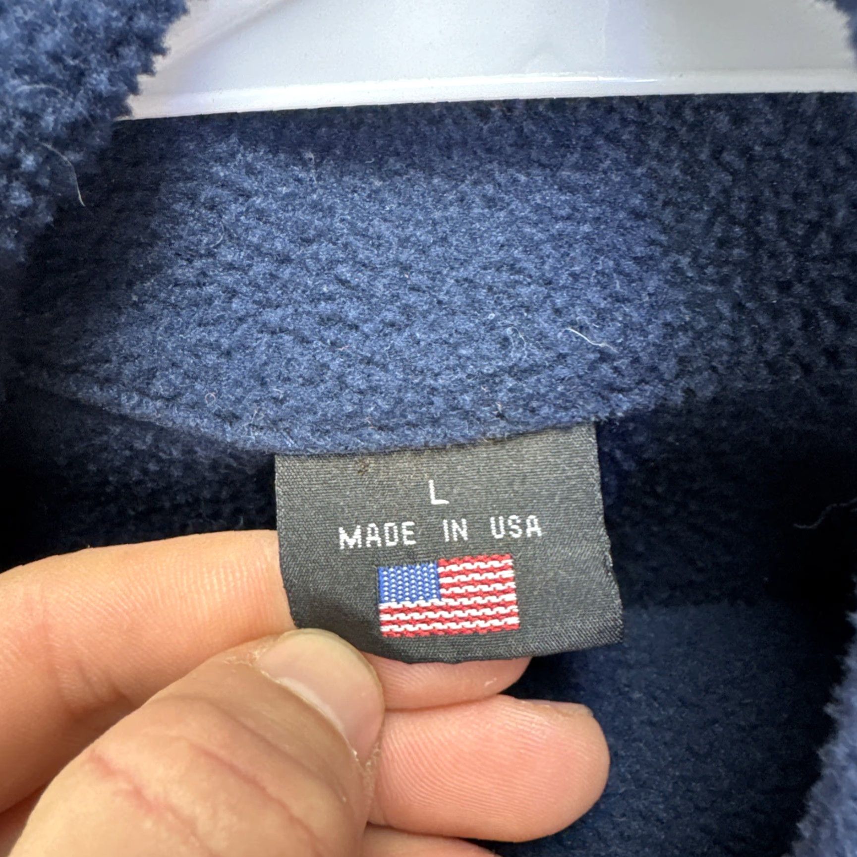 Vintage VINTAGE Team USA Olympics Jacket Full Zip Fleece Blue L Mens Embroidered USA Olympics 90s Hal Size US L / EU 52-54 / 3 - 2 Thumbnail