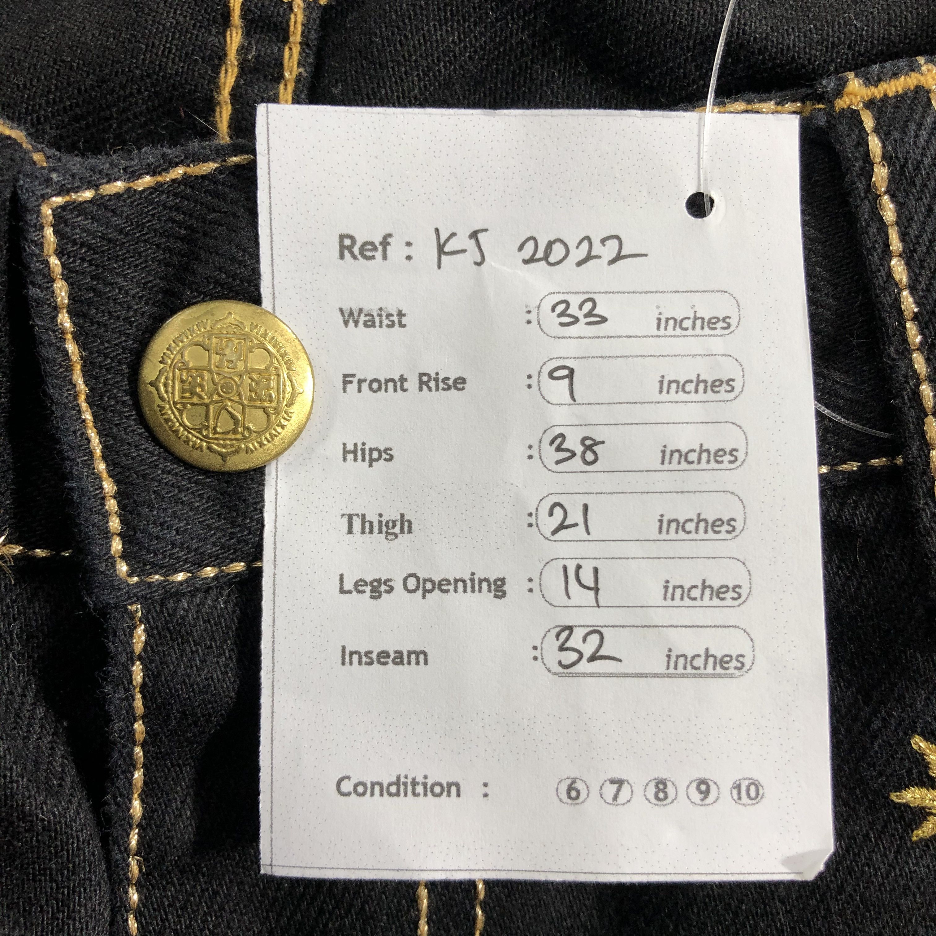 Japanese Brand Japanese Brand Screwz Black Jeans KJ2022 Size US 32 / EU 48 - 11 Thumbnail