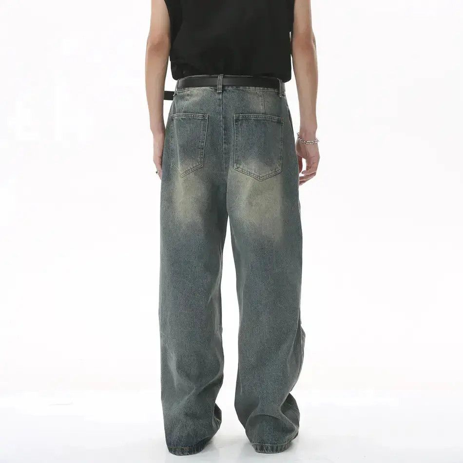 Japanese Brand Retro loose hollow wide leg jeans Size US 32 / EU 48 - 2 Thumbnail