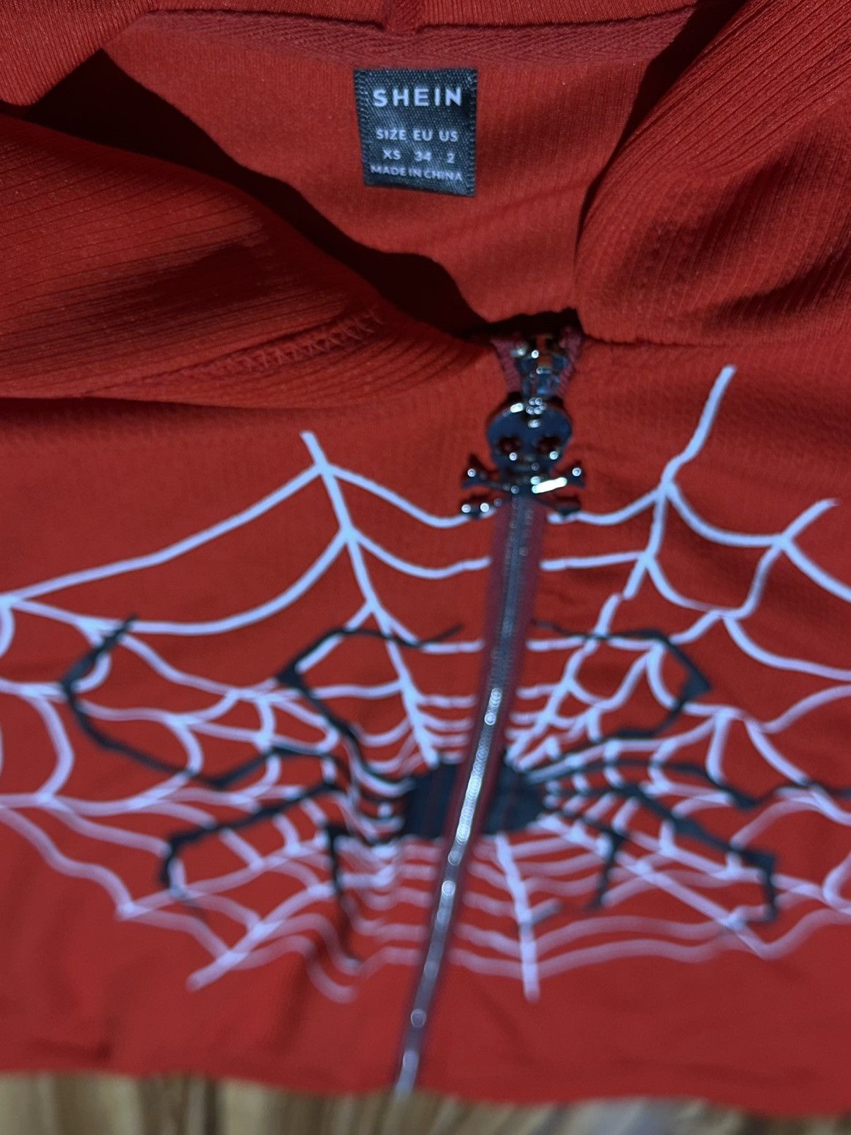 Shein Red Spider Web By SHEIN Size XS Size XS / US 0-2 / IT 36-38 - 5 Thumbnail