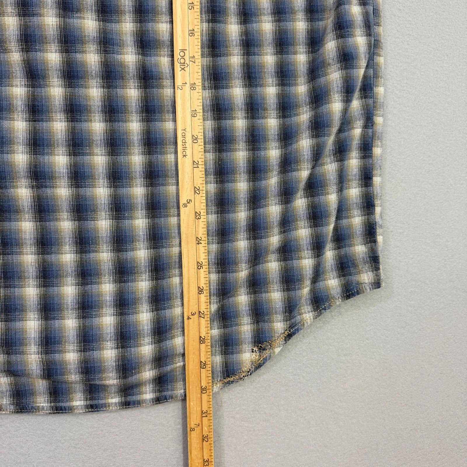 Levi's Vintage Levis Denim Plaid Short Sleeve Button Shirt Men's XL Size US XL / EU 56 / 4 - 7 Thumbnail