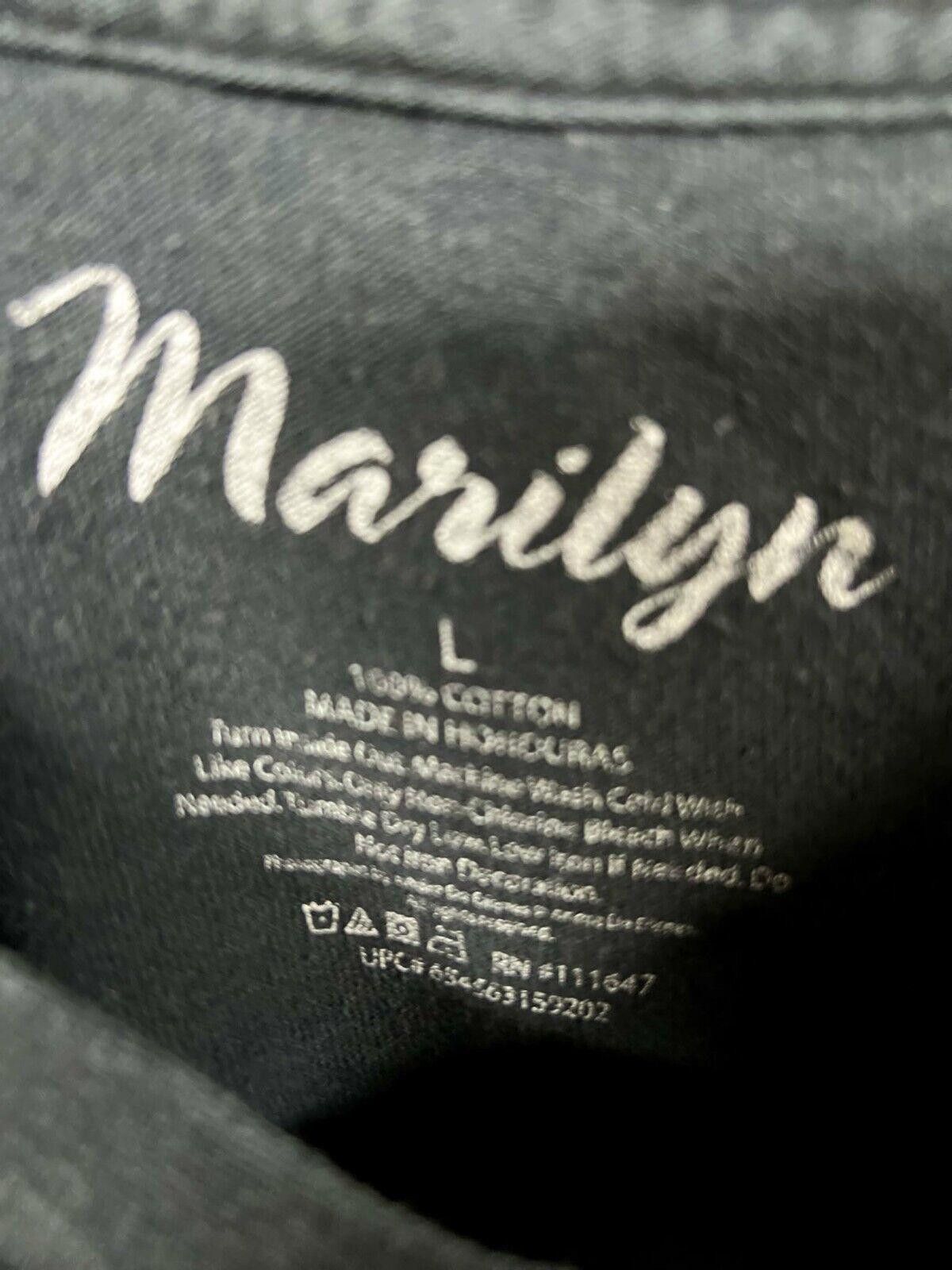 Designer Andre de Dienes Shirt Men's Large Black Marilyn Monroe Size US L / EU 52-54 / 3 - 3 Thumbnail
