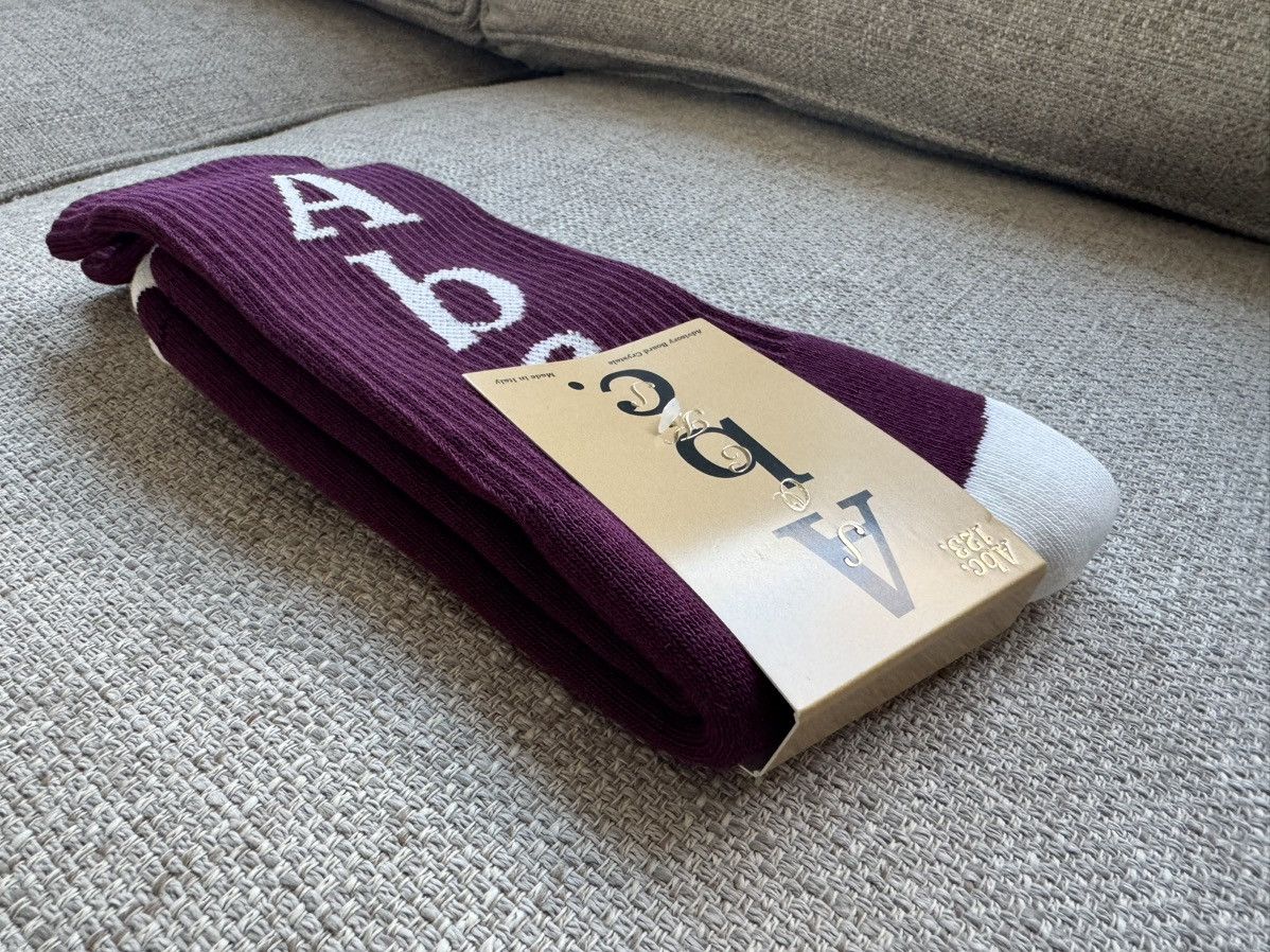 Advisory Board Crystals × Vans ITALY MADE ABC Socks Burgundy Purple ABC. 123 Maroon Red Size ONE SIZE - 4 Thumbnail
