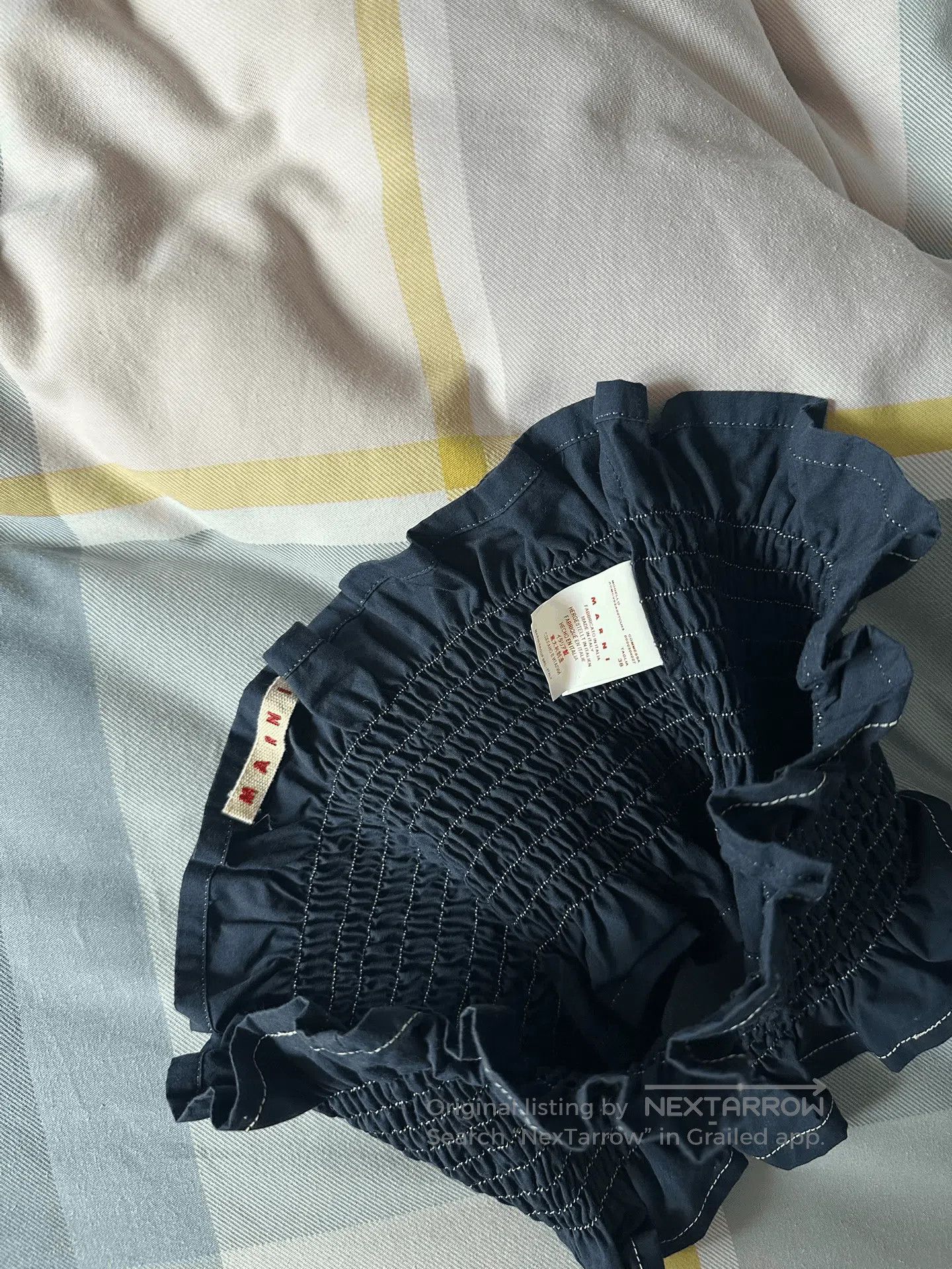 Marni Marni Strapless Top in Dark Blue. Size M / US 6-8 / IT 42-44 - 3 Thumbnail