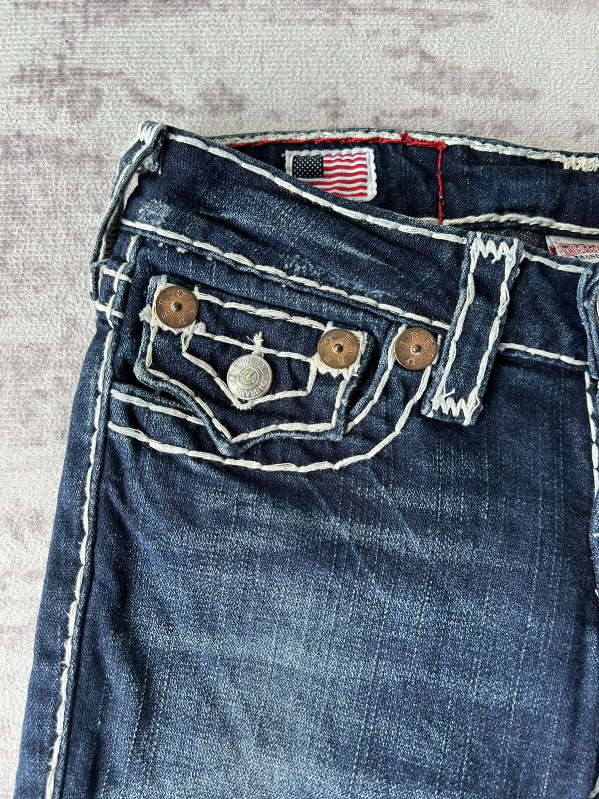 True Religion True Religion Thick Thread Jeans Size 26" / US 2 / IT 38 - 4 Thumbnail